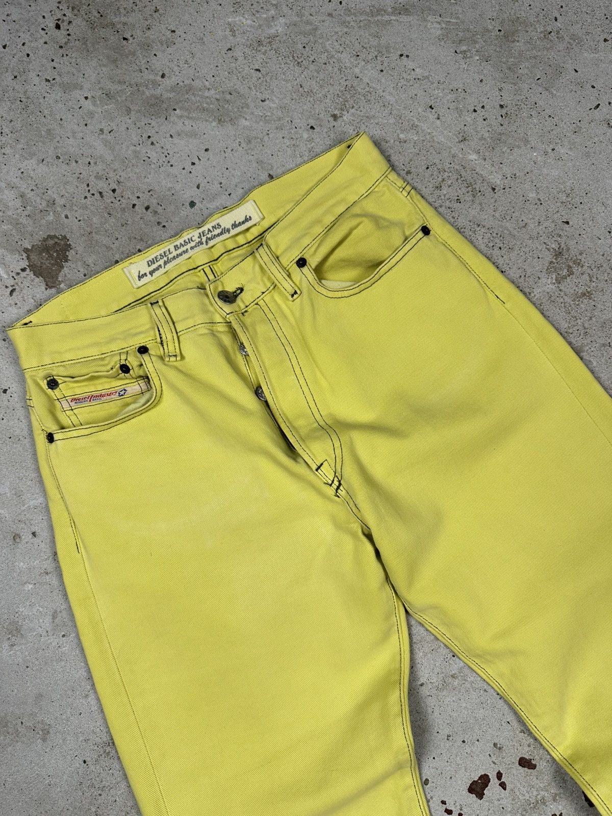 Diesel × Vintage Vintage 2001 Diesel Fellow Yellow Denim Pants Jeans Y2K Size US 30 / EU 46 - 8 Thumbnail