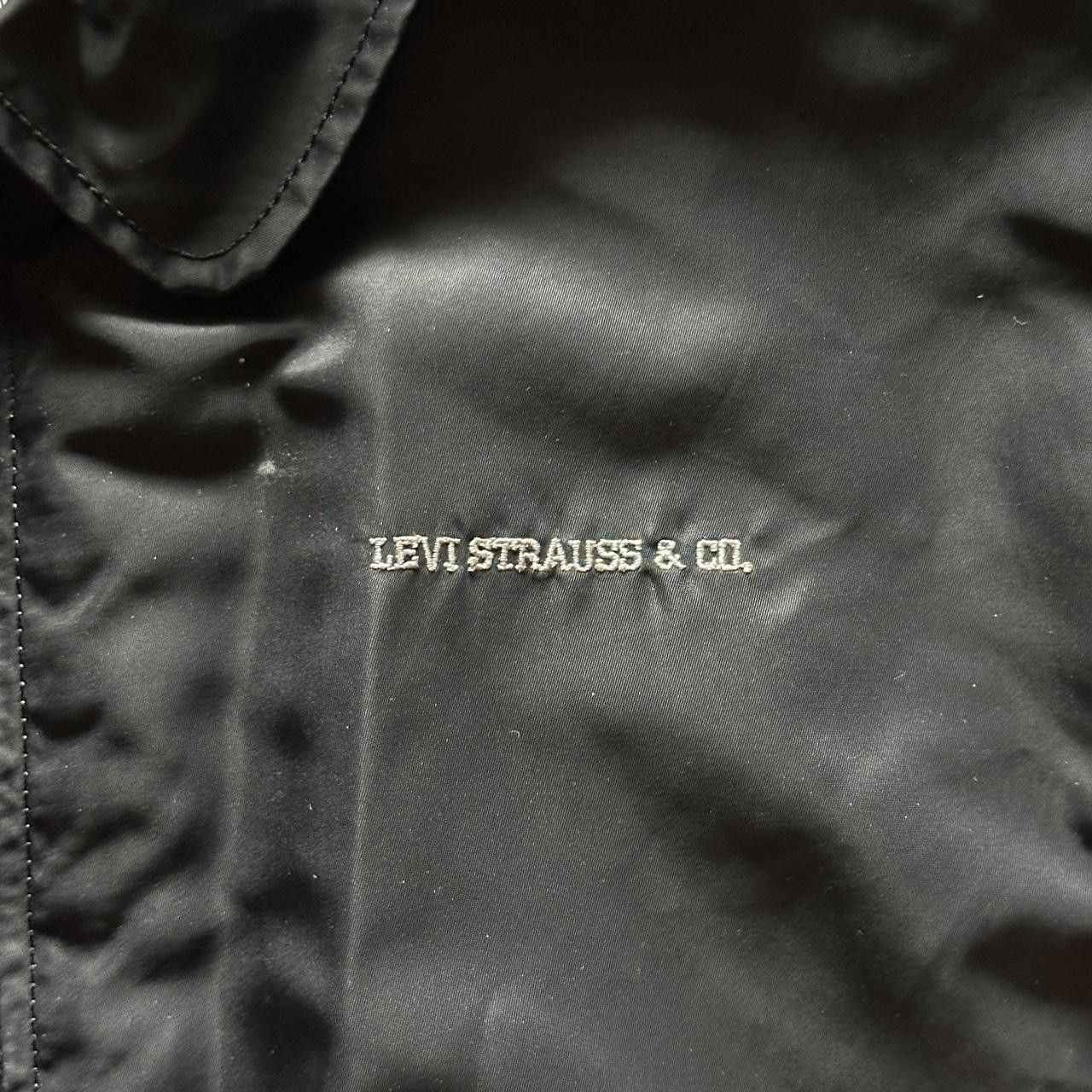 Levi's vintage 90s levis black flight bomber jacket Size US L / EU 52-54 / 3 - 3 Thumbnail
