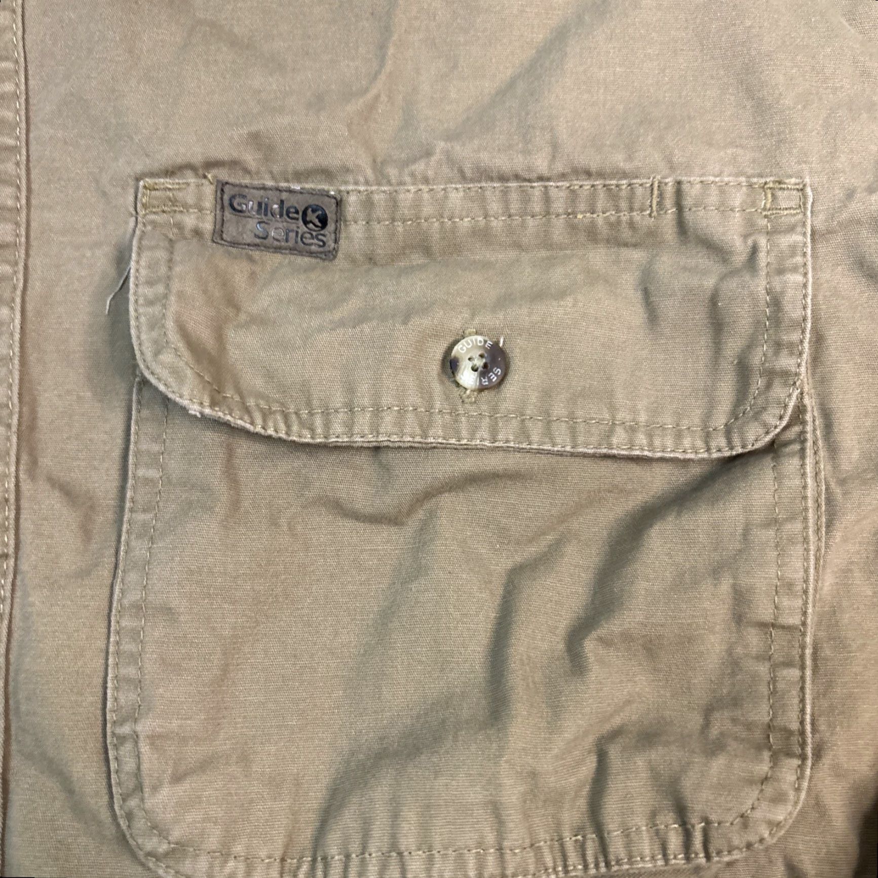 Vintage Guide Series Button-Up Men XL Beige Long Sleeve Padded Hunting Outdoor Shirt Mens XL Beige Padded Outdoor Hunting Button-Up Guide Series Size US XL / EU 56 / 4 - 2 Thumbnail