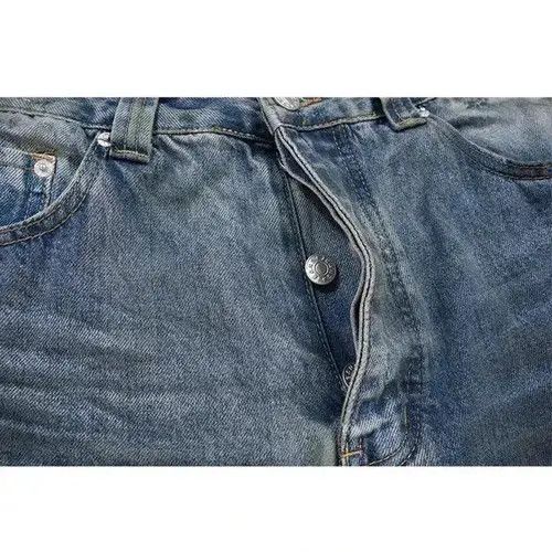 Japanese Brand Vintage Frayed Hole Baggy Jeans Size US 34 / EU 50 - 2 Thumbnail