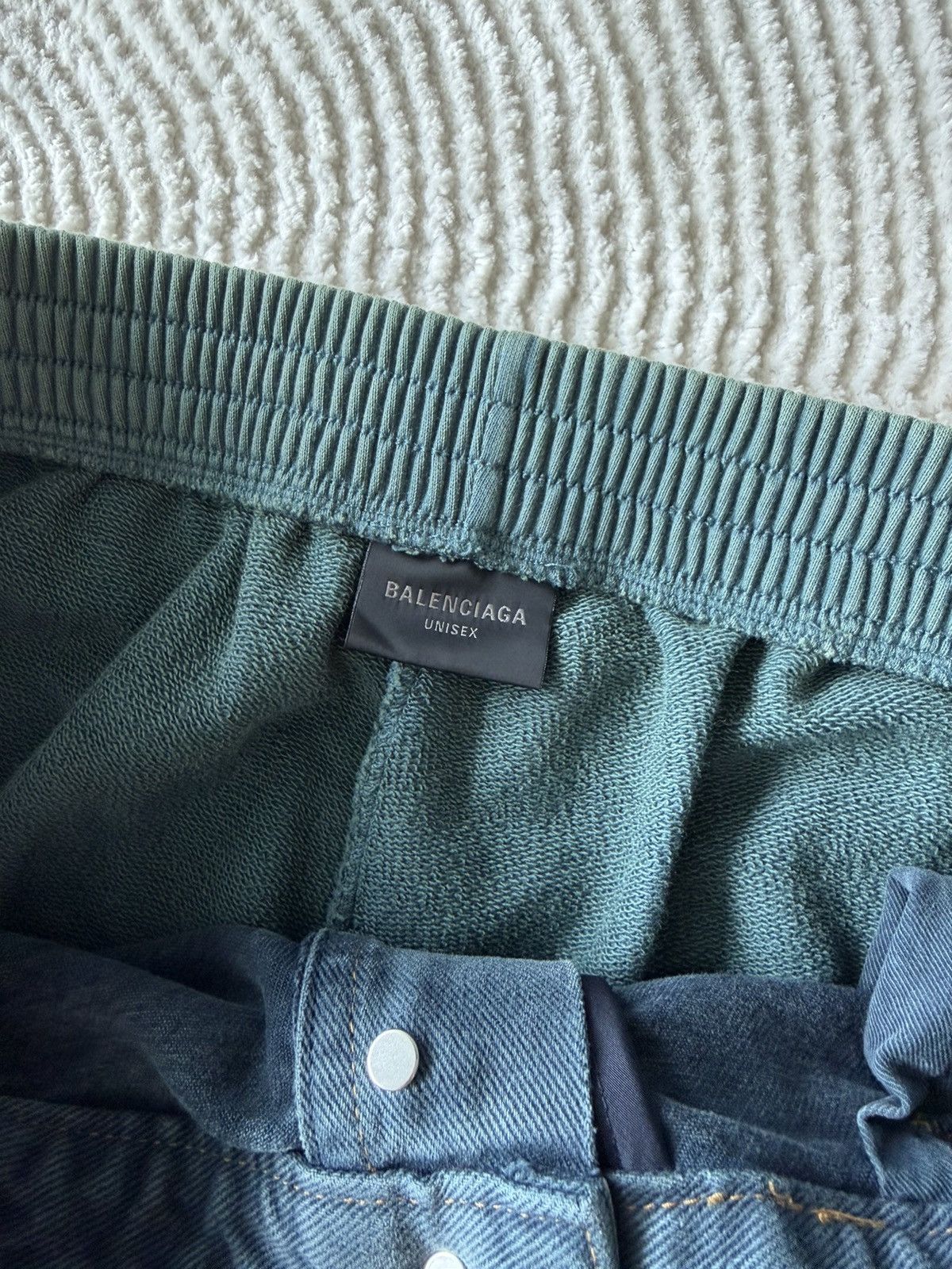 Balenciaga Balenciaga Hybrid Sweatpants Denim in Blue Size US 36 / EU 52 - 4 Thumbnail