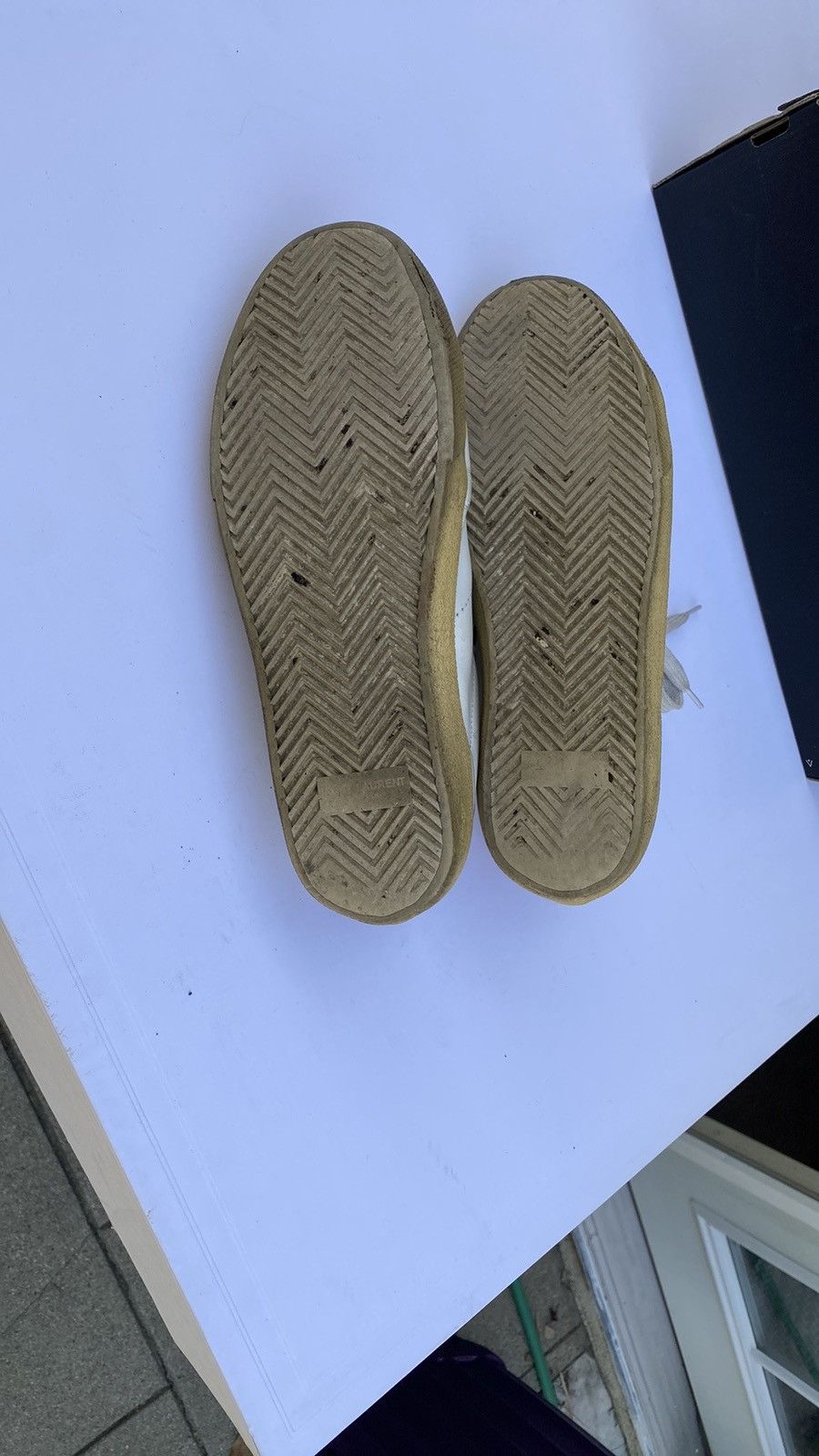 Saint Laurent Paris Saint Laurent Paris white court sneakers EU 40 Size US 10 / EU 43 - 4 Thumbnail