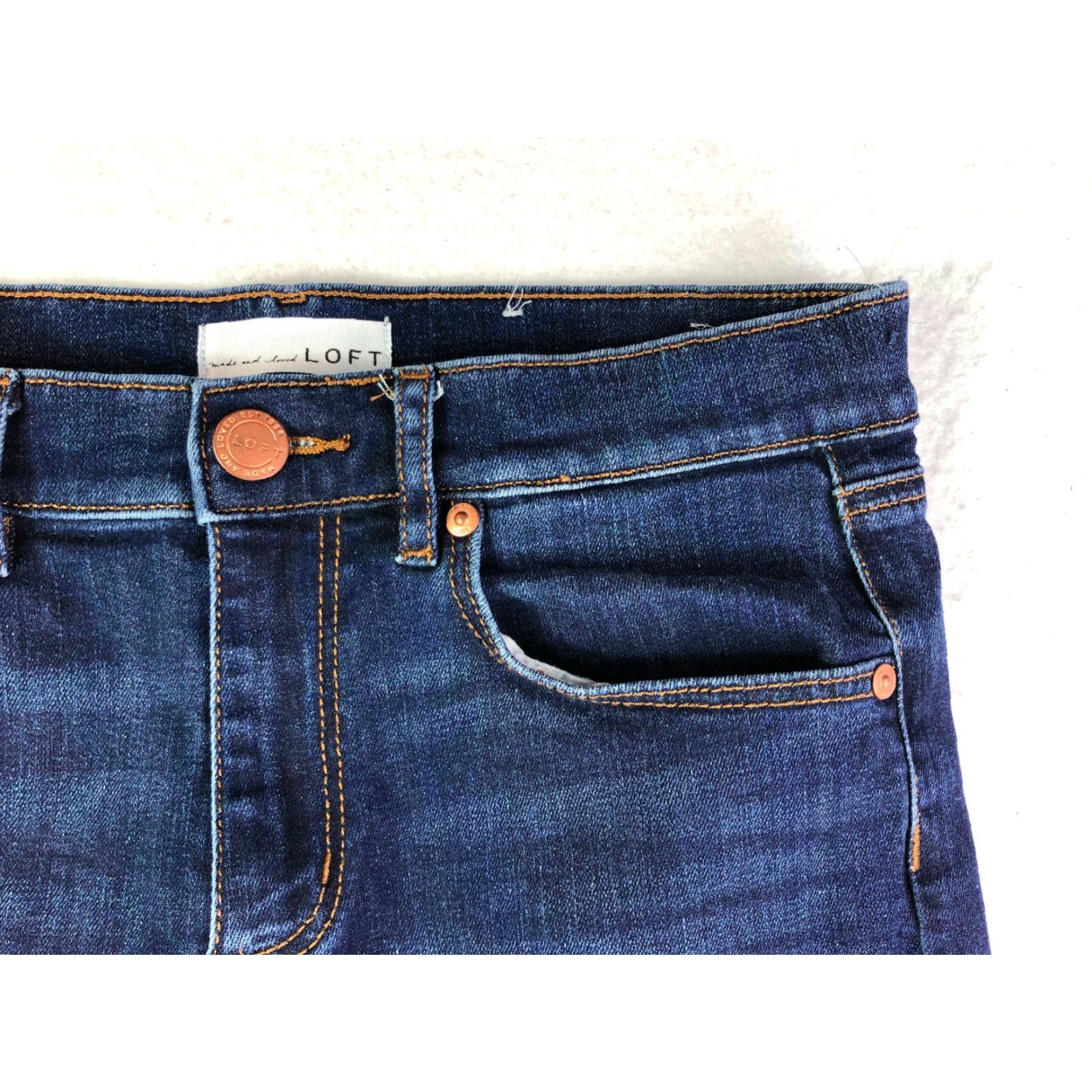 Loft LOFT Jeans Skinny Juniors Size 6 28P 28x23 Measured Blue Denim Size 28" / US 6 / IT 42 - 4 Thumbnail