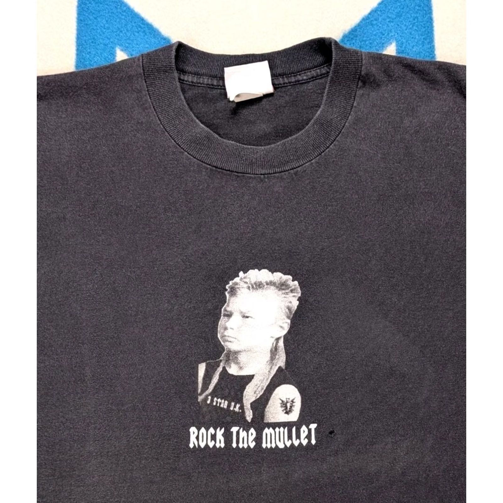 Vintage VINTAGE Rock The Mullet Shirt 3 Star UK Made In USA Punk Grunge Y2K Faded Large Size US L / EU 52-54 / 3 - 2 Thumbnail