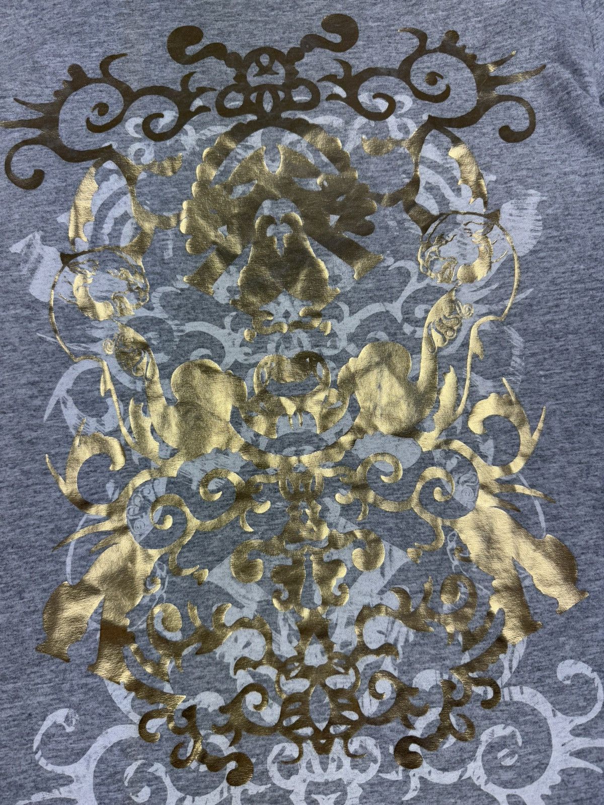 Versace Jeans Couture vintage y2k Versace Jeans gold baroque print long sleeve tee Size US L / EU 52-54 / 3 - 6 Thumbnail