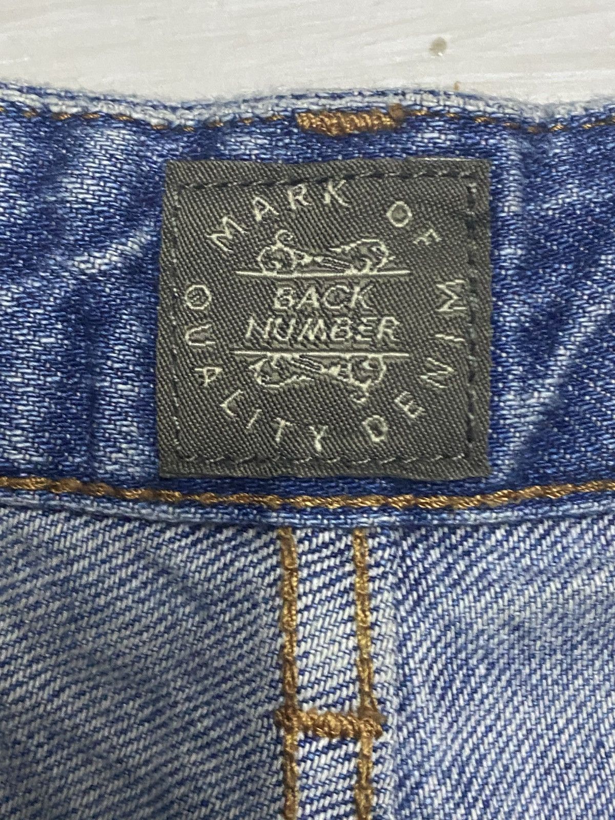 Japanese Brand Vintage Japanese Brand Back Number Faded Distressed Loose Size US 32 / EU 48 - 15 Thumbnail