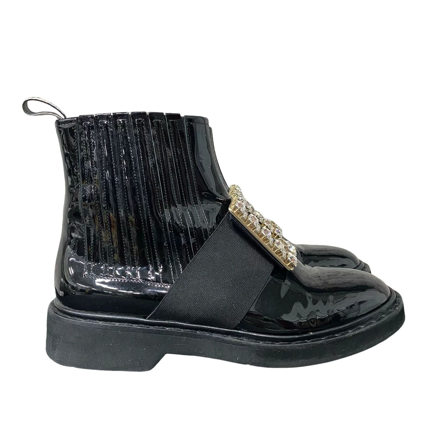 Roger Vivier Roger Vivier Crystal Buckle Patent Boots Size 36 Size US 6 / IT 36 - 1 Thumbnail