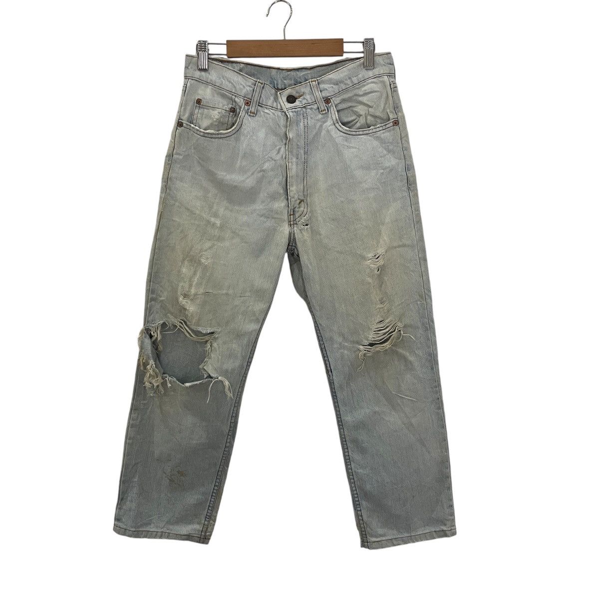 Levi's Vintage Y2K Levis Distressed Denim Size US 29 - 1 Thumbnail