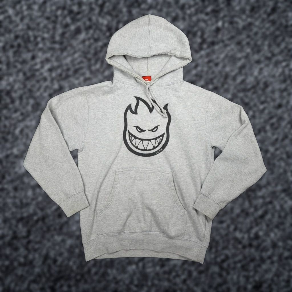 Spitfire VINTAGE Spitfire Skateboard Hoodie Shirt Men Small Gray Graphic Print 90s Y2K Skater Pullover Size US S / EU 44-46 / 1 - 1 Thumbnail