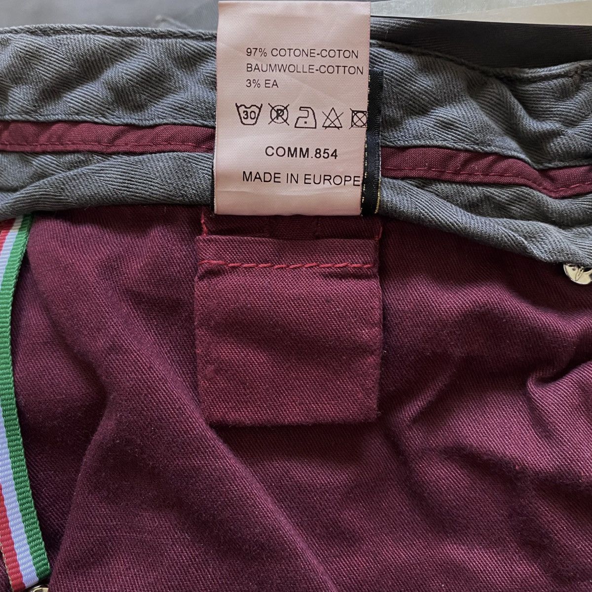 Other Sartoria Tramarossa Michelangelo Gray Casual Pants Trousers Size US 31 - 15 Thumbnail