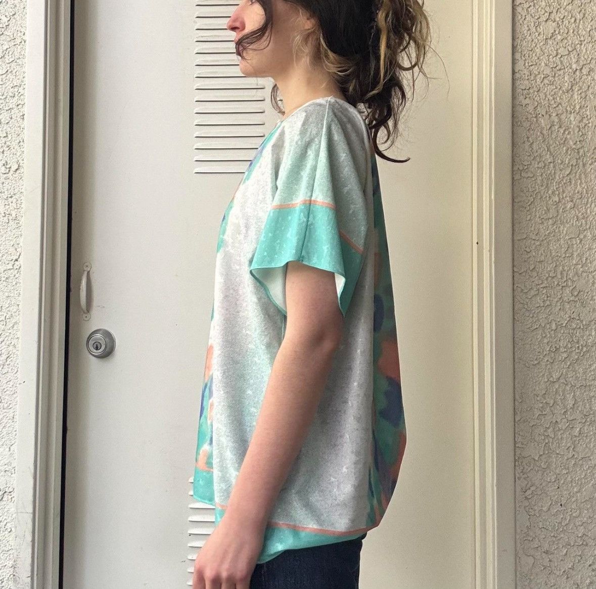 Other TRUE VINTAGE 80s AVANT GARDE PULLOVER TOP Size M / US 6-8 / IT 42-44 - 3 Thumbnail