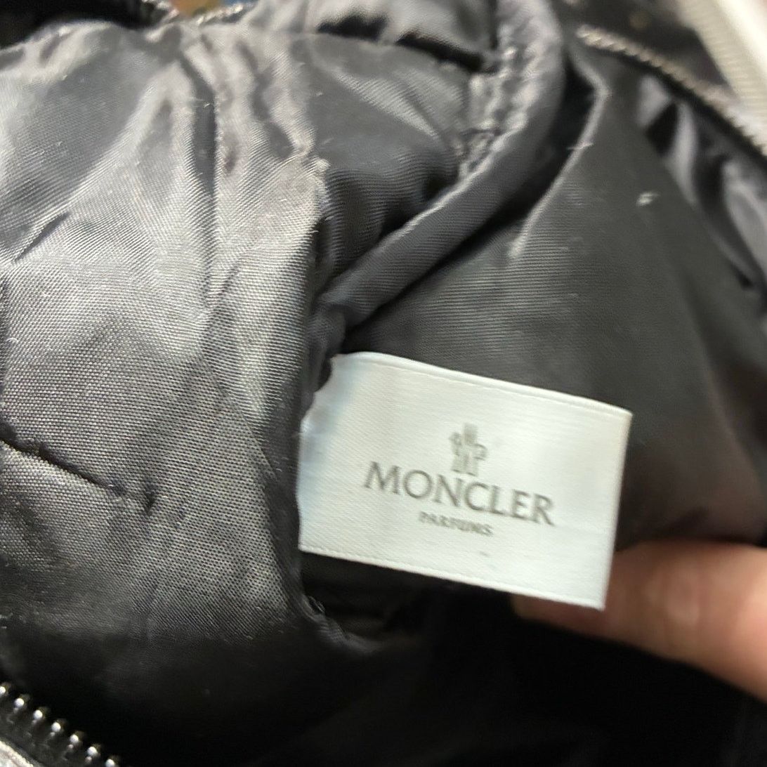 Moncler Moncler Quilted Metallic Silver Pouch Cosmetic Travel Case Size ONE SIZE - 3 Thumbnail