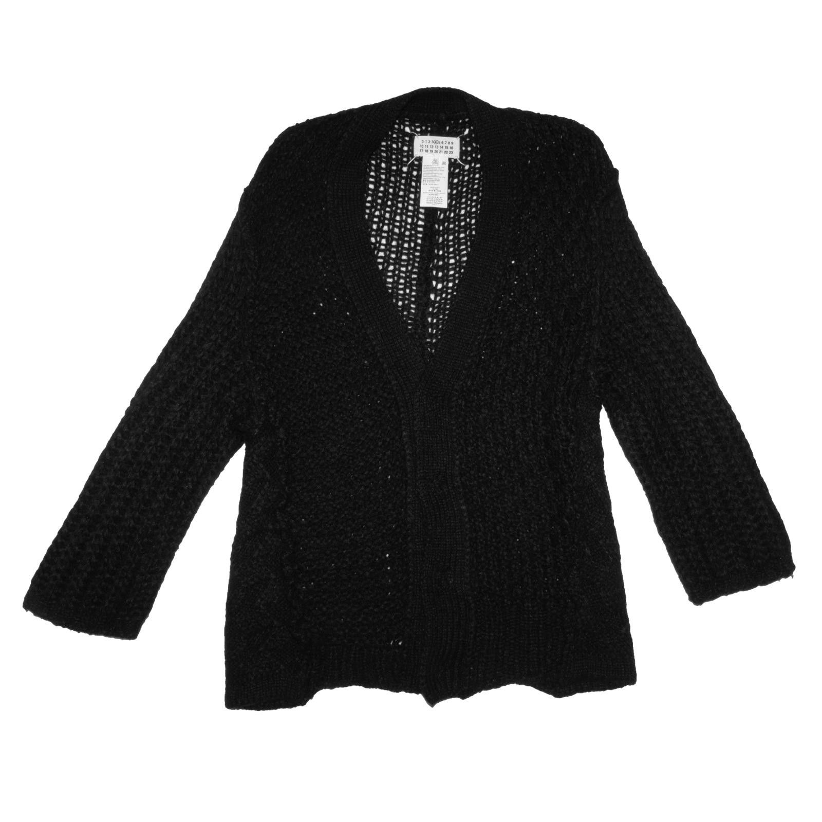 John Galliano × Maison Margiela Maison Margiela 4 FW 2016 Women's Black Knit Cardigan Size S / US 4 / IT 40 - 1 Thumbnail