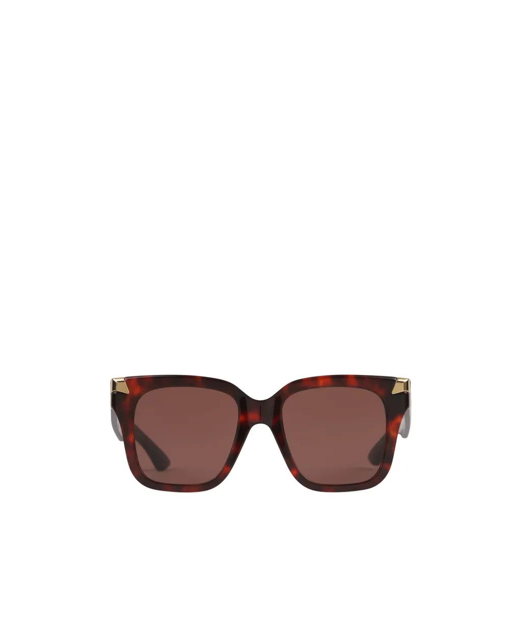 Alexander McQueen o1w1db10126 Size: OS/Punk Rivet Oversize Sunglasses in Black Size ONE SIZE - 1 Thumbnail