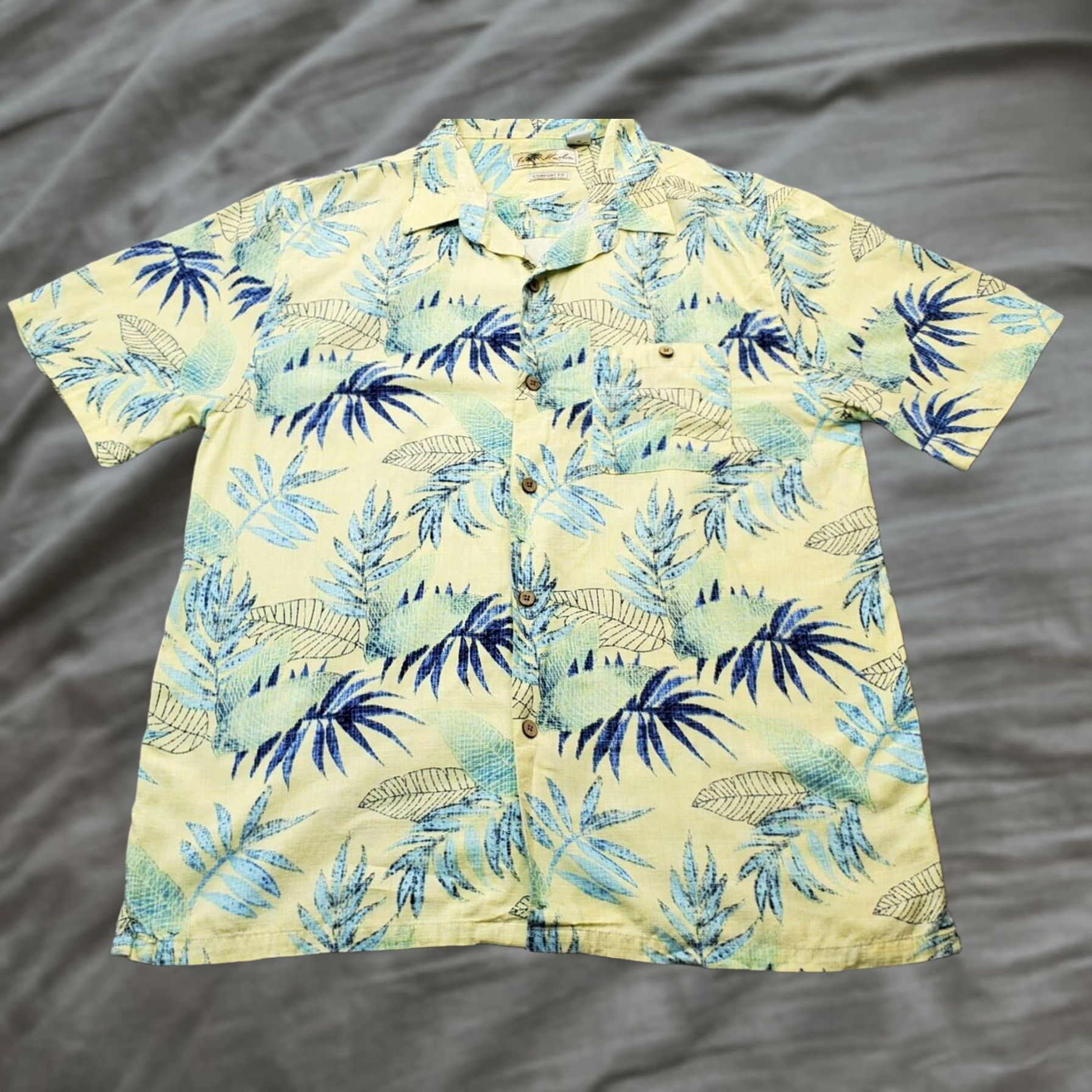 Vintage Joe Marlin Shirt Mens XL Multi Hawaiian Cotton Button-Down Collared Buckle? Size US XL / EU 56 / 4 - 1 Thumbnail