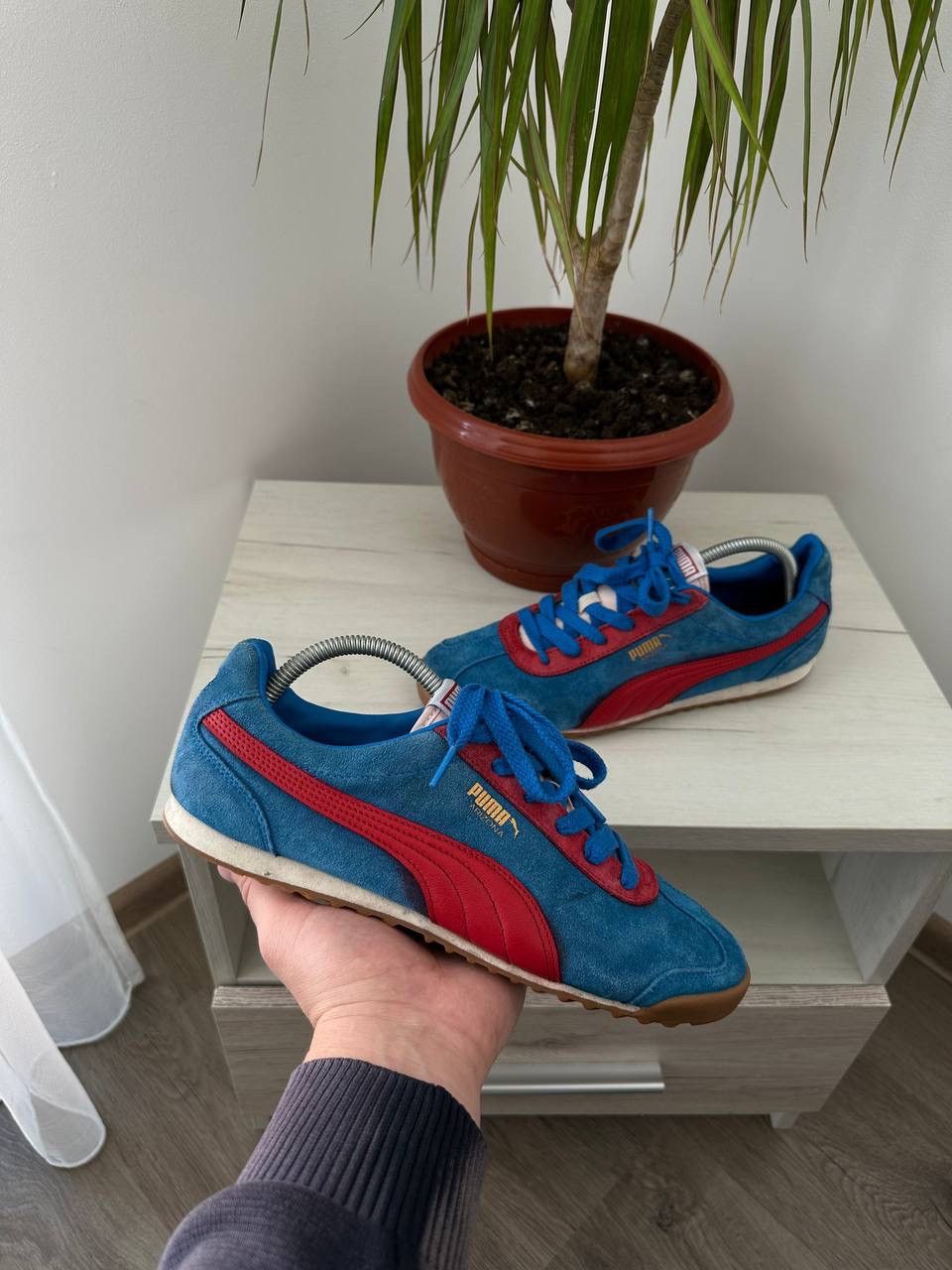 Puma × Vintage Vintage Japanese Puma Arizona Faded Blue Sneakers Size US 7.5 / EU 40-41 - 8 Thumbnail