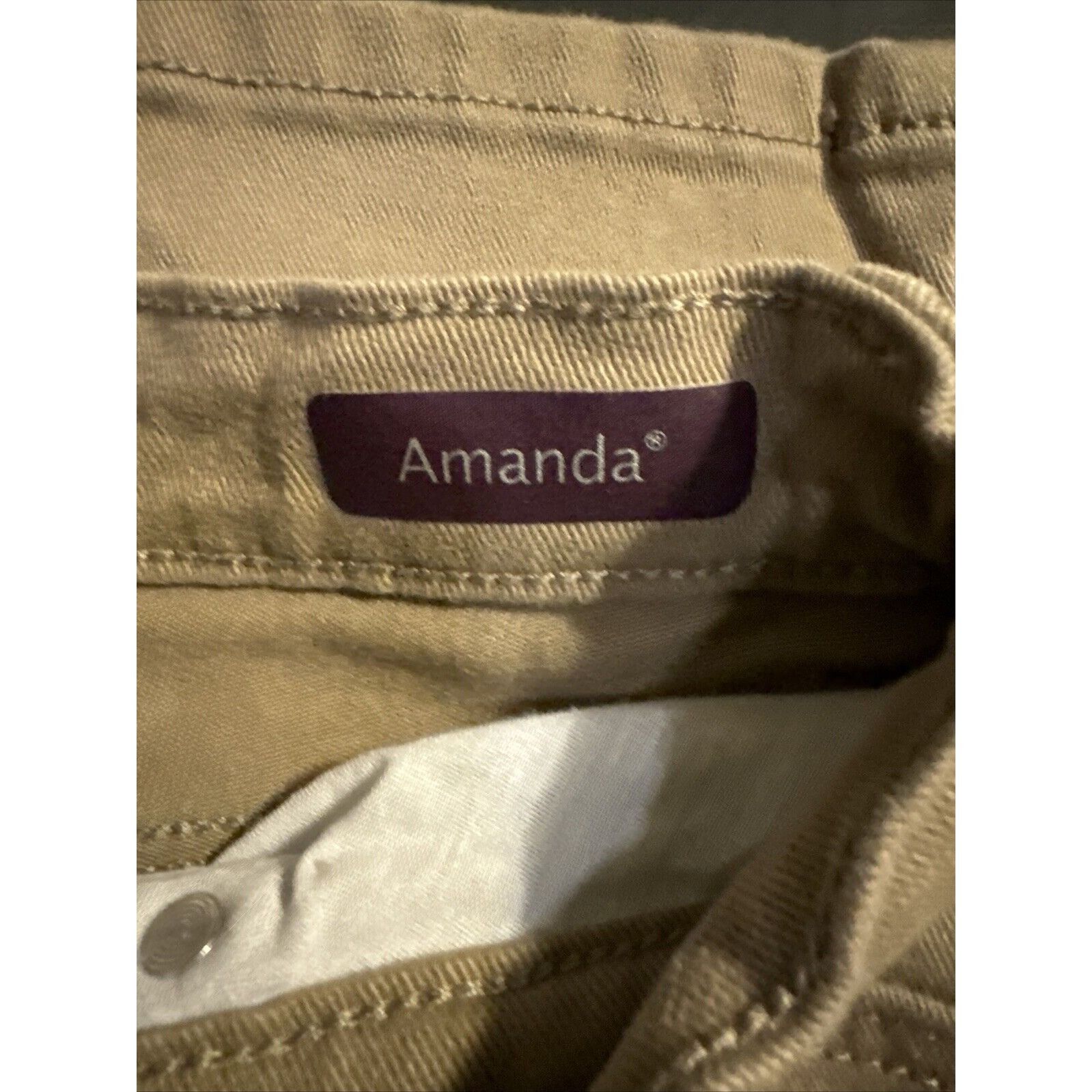 Gloria Vanderbilt Gloria Vanderbilt Womens Amanda SHORT Jeans Size 8S Beige De Size 30" / US 8 / IT 44 - 5 Thumbnail