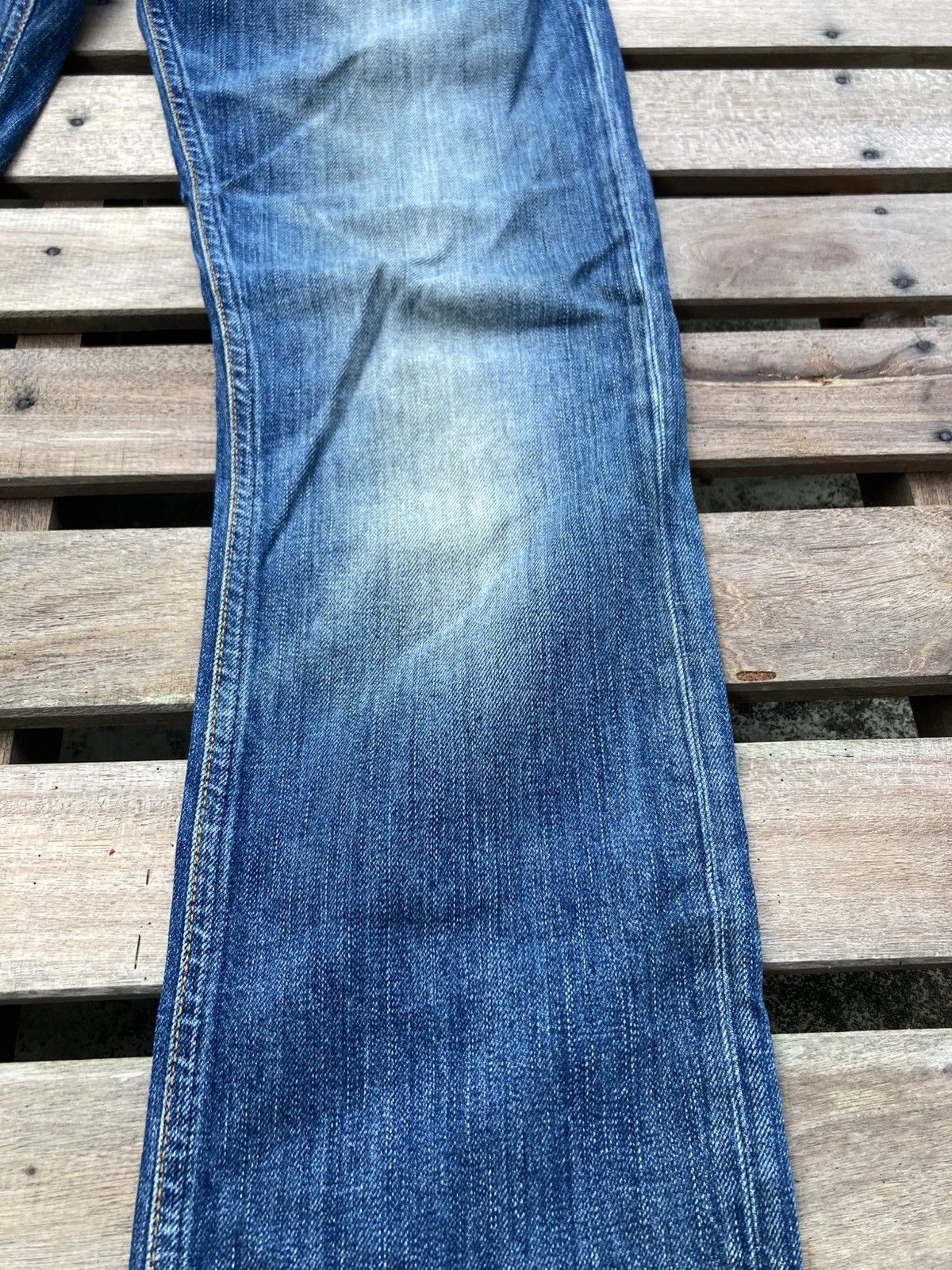 Nudie Jeans Worn Out Nudie Jeans Indigo Blue Seasoned Hige Size US 32 / EU 48 - 3 Thumbnail
