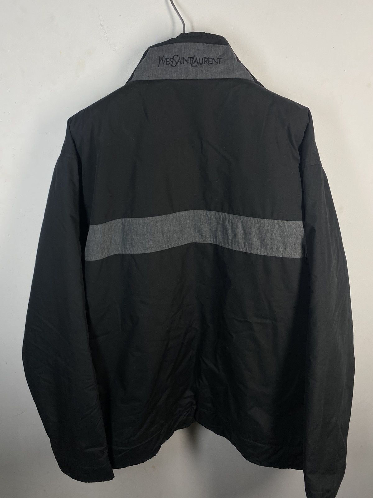 Yves Saint Laurent Warm YSL Jacket Black/Grey Autumn YSL Bomber Saint Laurent Size US XL / EU 56 / 4 - 8 Thumbnail