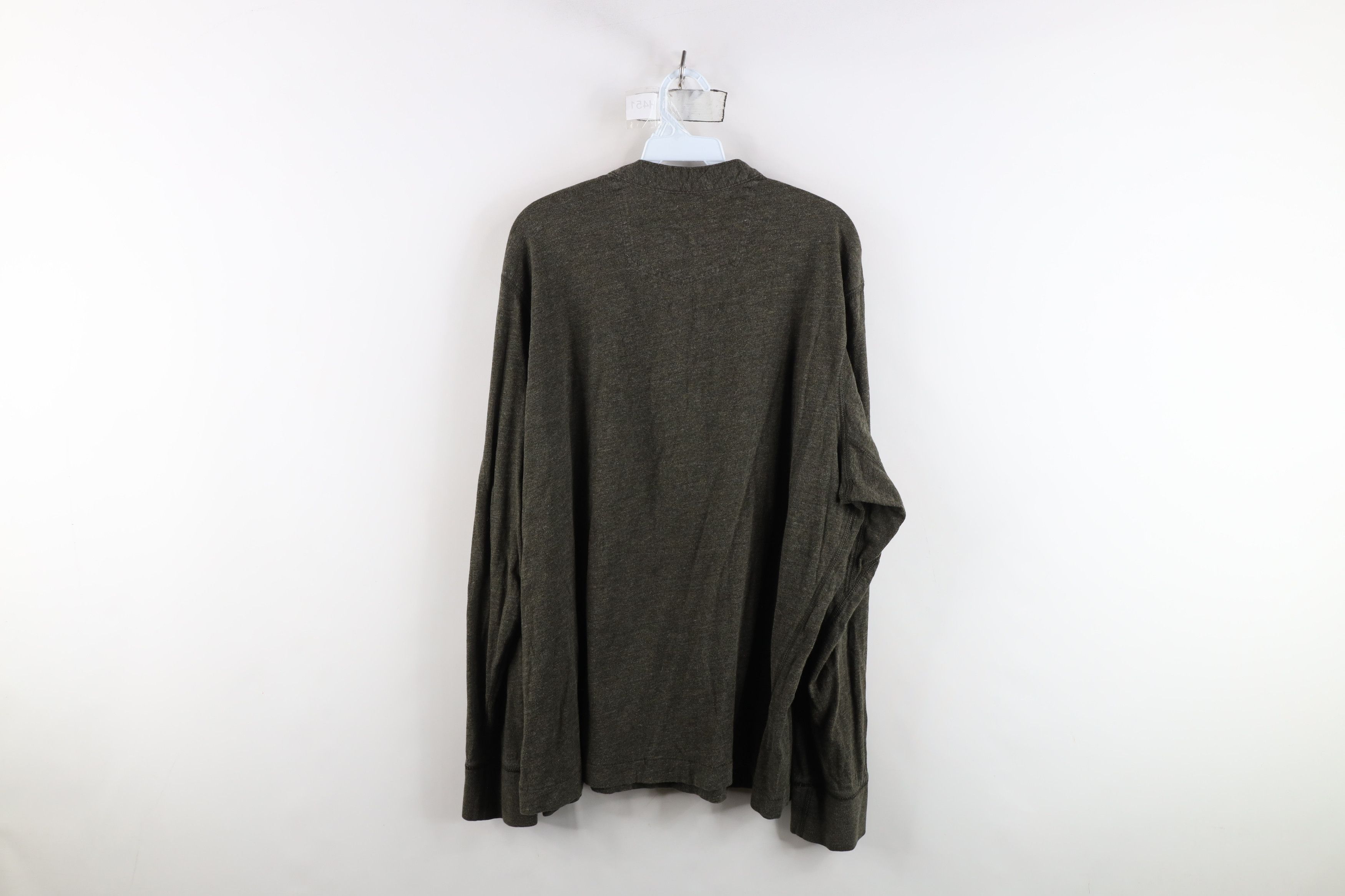 Eddie Bauer Vintage Eddie Bauer Knit Long Sleeve Henley T-Shirt Green Size US XXL / EU 58 / 5 - 10 Thumbnail