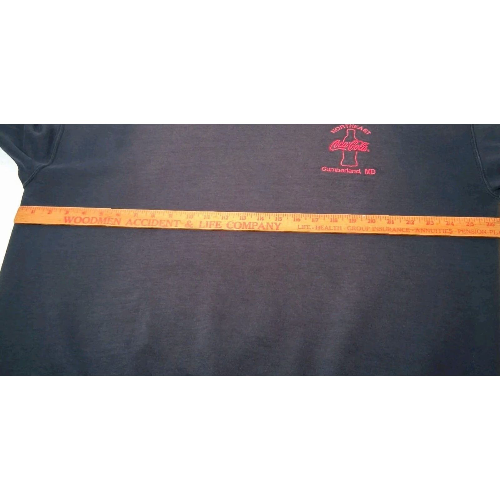 Gildan VINTAGE Coca Cola Sweatshirt XL Crewneck Distressed Embroidered Gildan Ultra Blend Black Size US XL / EU 56 / 4 - 5 Thumbnail