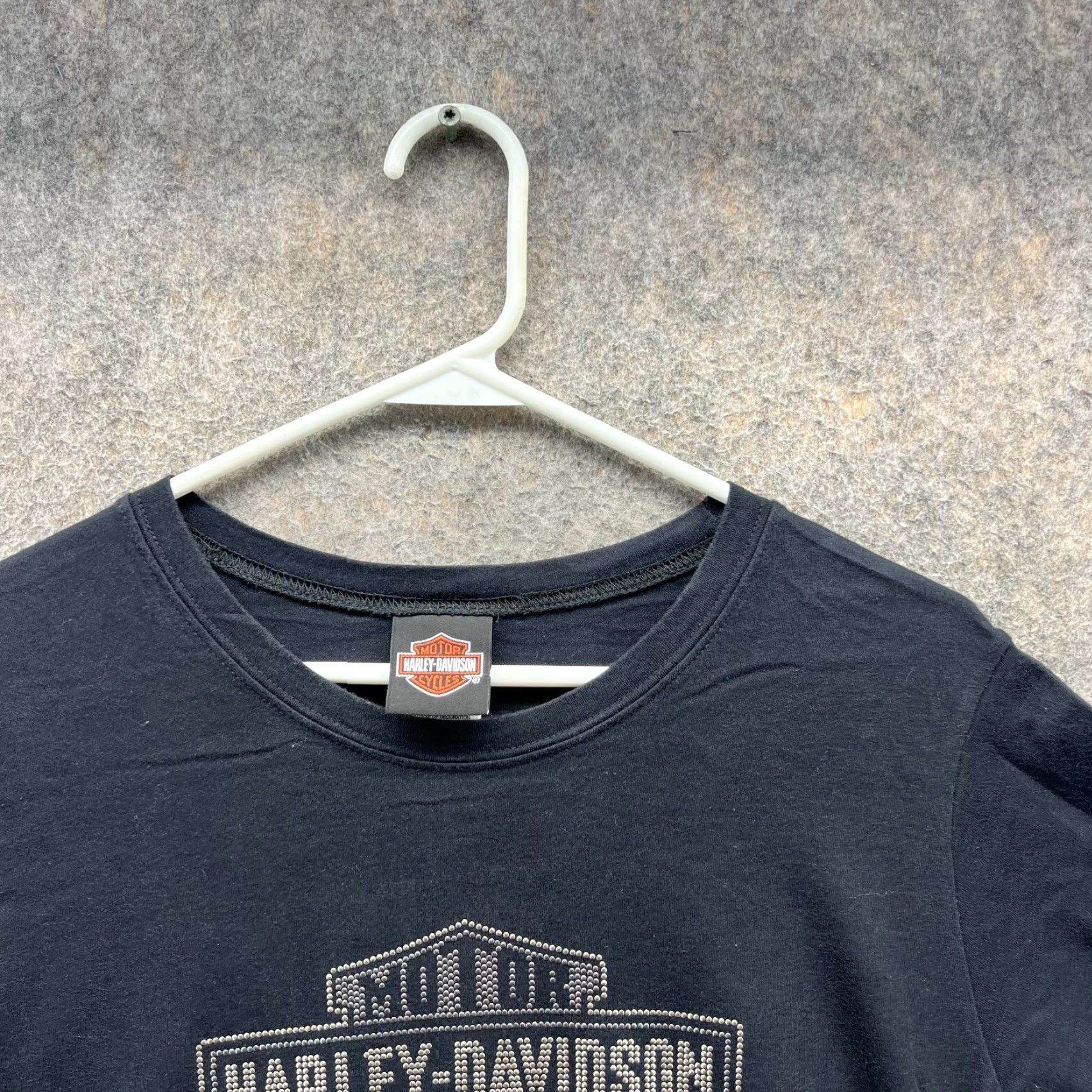 Harley Davidson VINTAGE Harley-Davidson Shirt Women XL Black Purple Motorcyle VTG Y2K Tampa FL Biker Size XL / US 12-14 / IT 48-50 - 6 Thumbnail