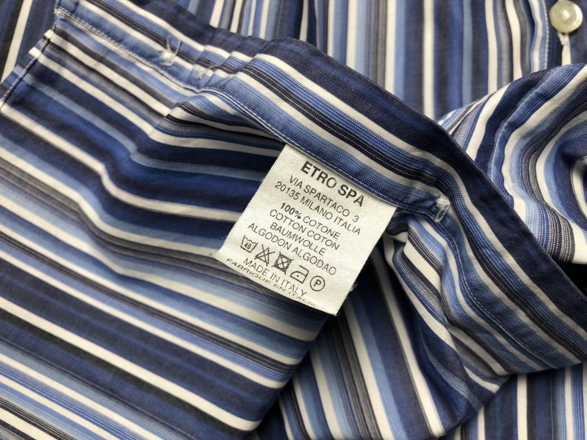 Etro Etro cotton multicolour striped shirt Size US M / EU 48-50 / 2 - 6 Thumbnail