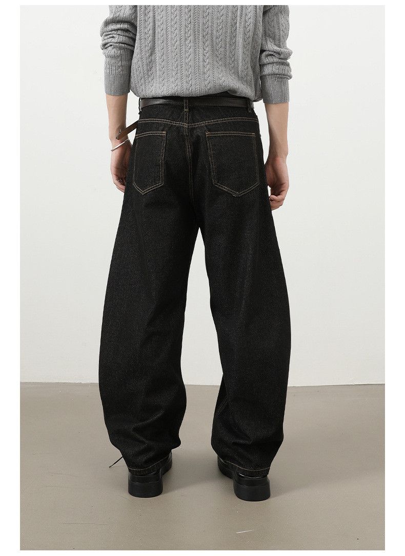 Jean Men's loose distressed casual wide-leg scimitar jeans Size US 32 / EU 48 - 6 Thumbnail