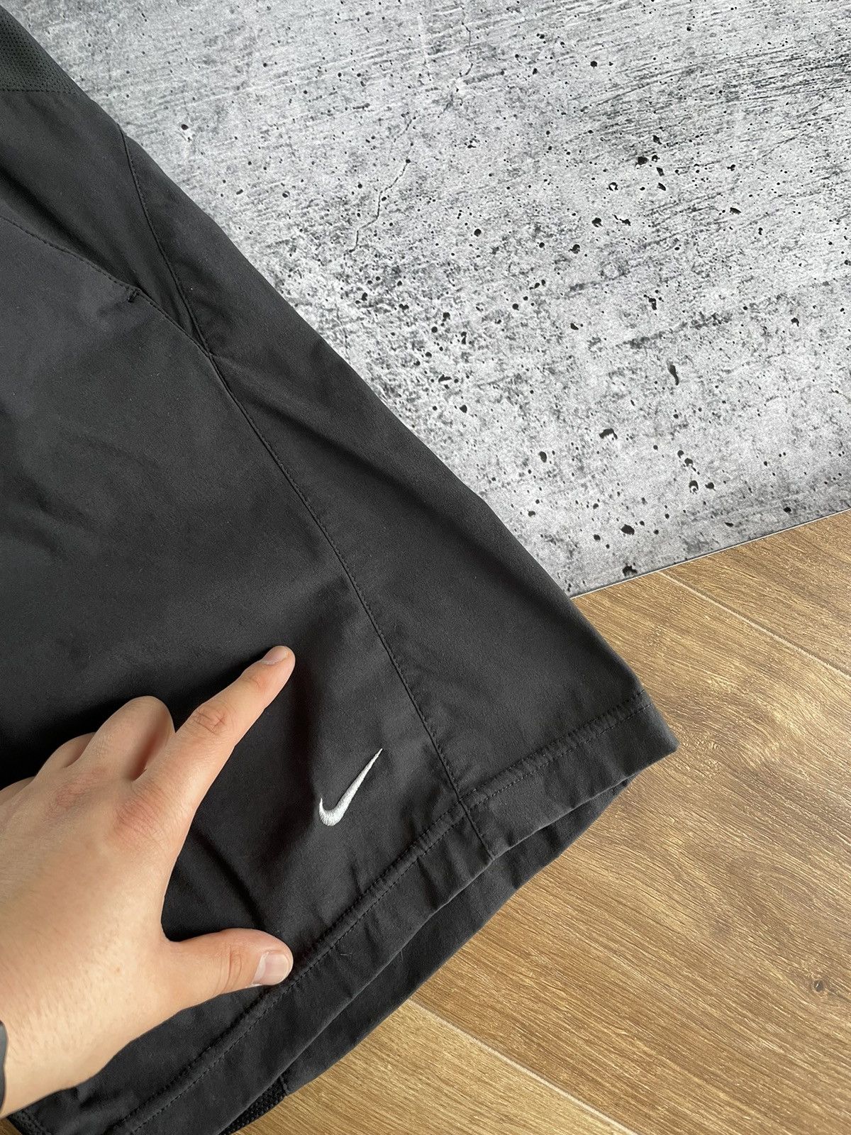 Nike Vintage Nike 90’s Y2K Style Drill Black Shorts Size US 32 / EU 48 - 4 Thumbnail