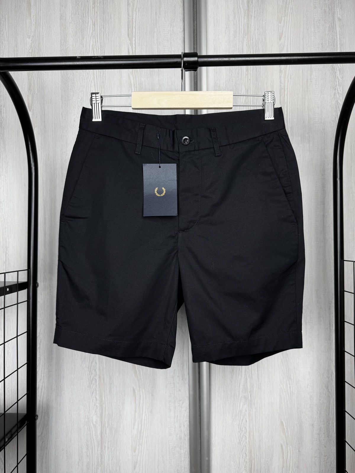 Fred Perry Fred Perry Classic Twill Short Black Size US 28 / EU 44 - 2 Thumbnail