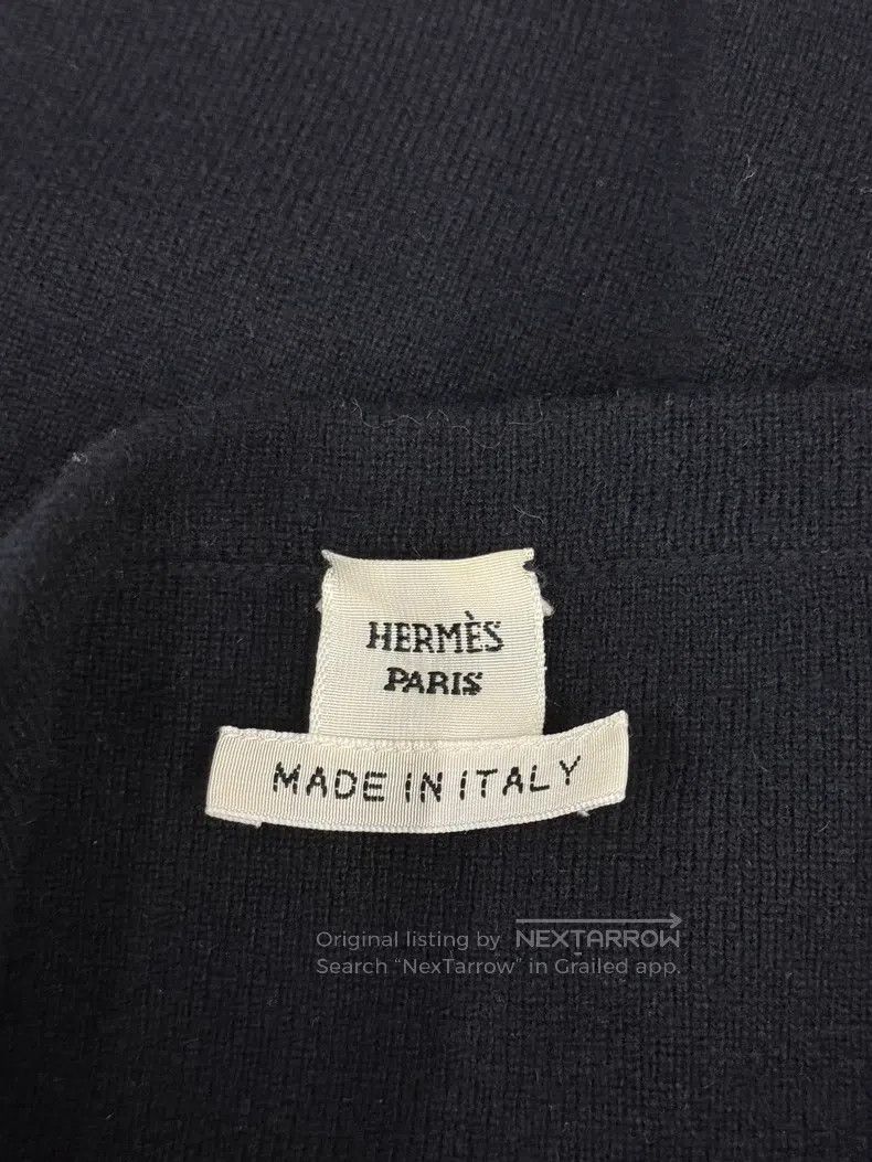 Hermes Hermes Silk print patchwork black knitted top Size XS / US 0-2 / IT 36-38 - 3 Thumbnail
