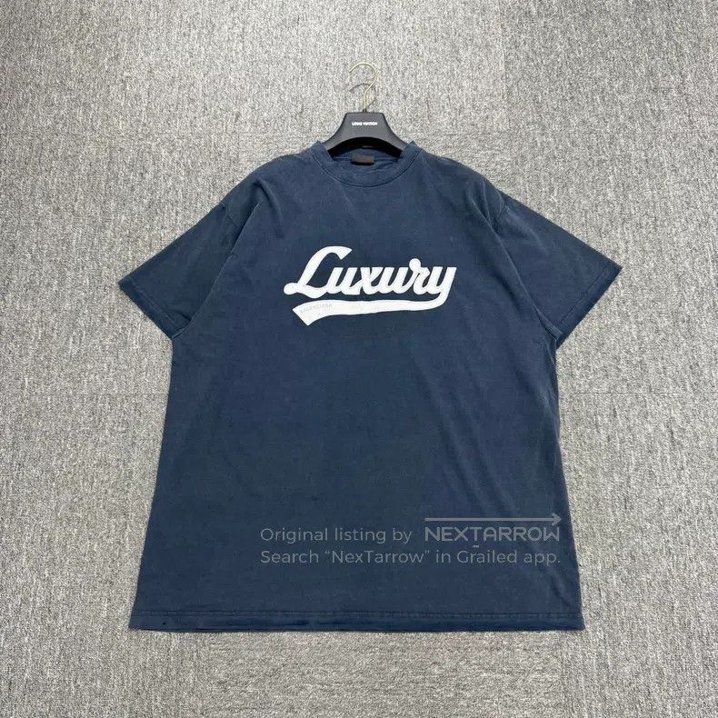 Balenciaga Balenciaga Distressed Letter Embroidered Short Sleeve Size US M / EU 48-50 / 2 - 1 Thumbnail