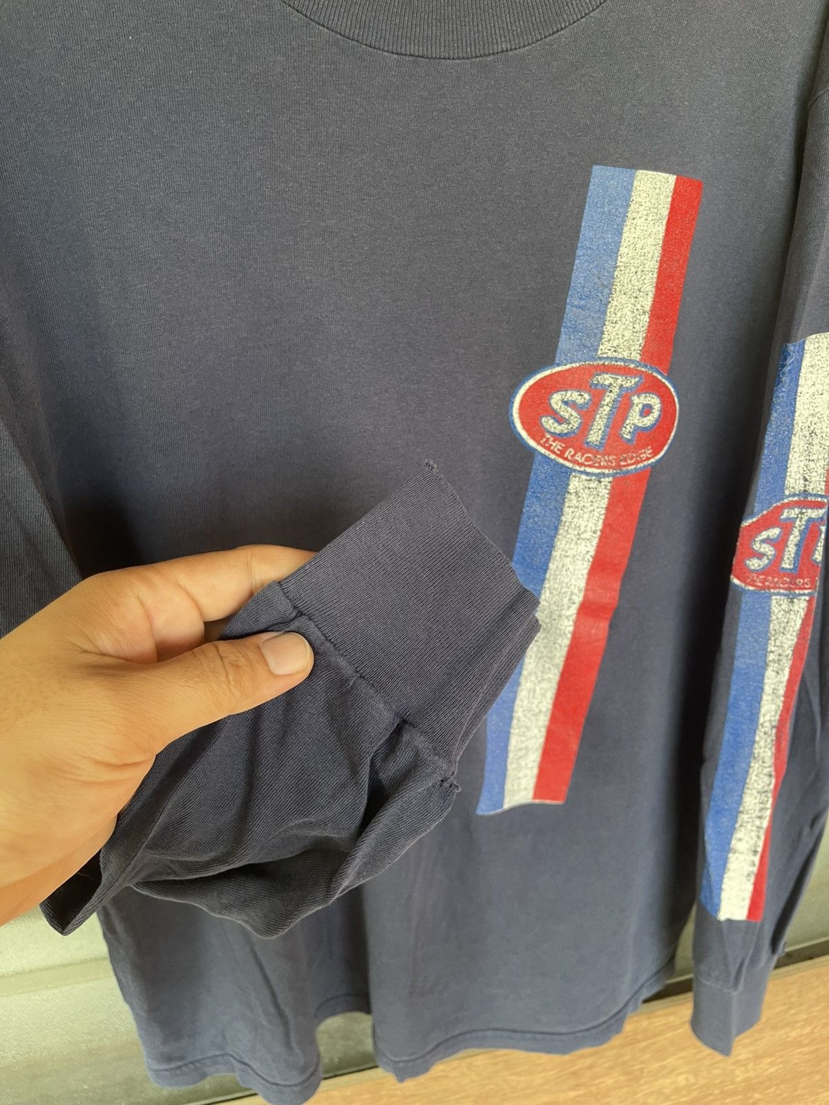 Vintage Vintage 90's STP Racers Edge Long Sleeve Tee Size US M / EU 48-50 / 2 - 6 Thumbnail