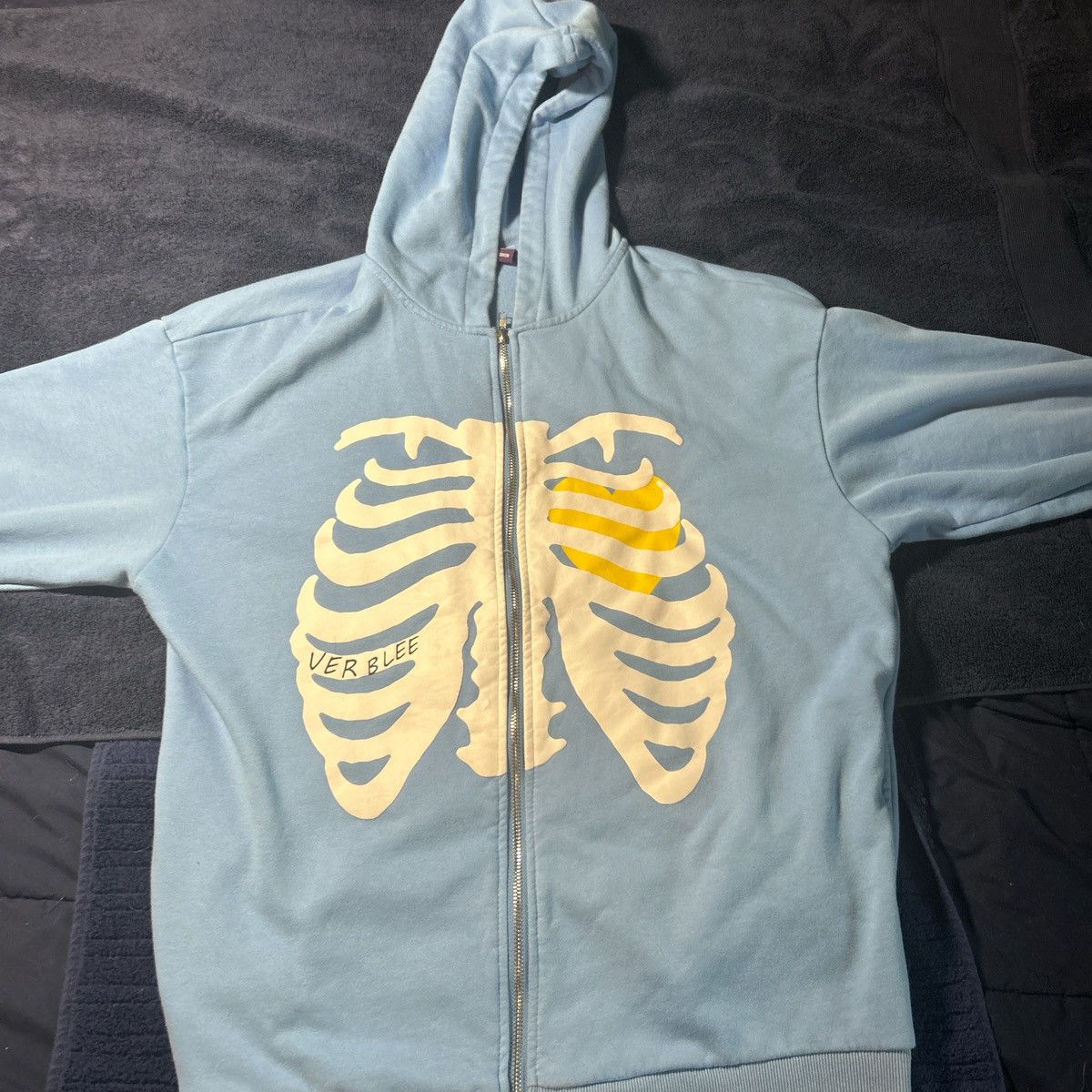Other Blue Heart Rib Cage Hoodie-Jacket Size US M / EU 48-50 / 2 - 1 Thumbnail