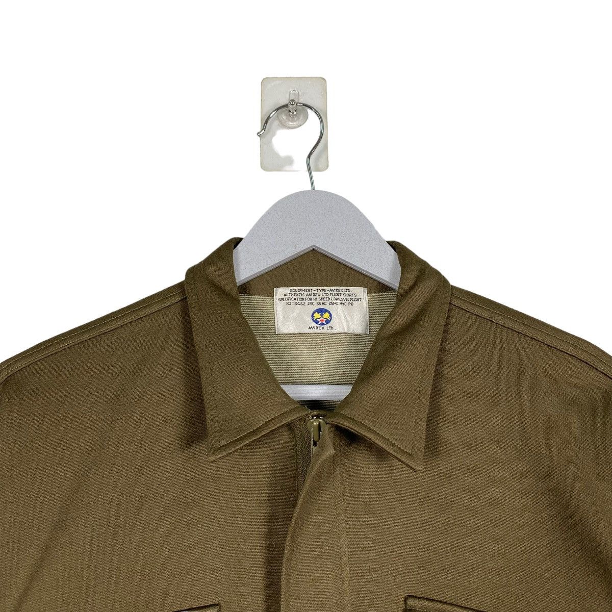 Avirex 💥AVIREX DOUBLE POCKET ZIP LINEN JACKET Size US L / EU 52-54 / 3 - 4 Thumbnail
