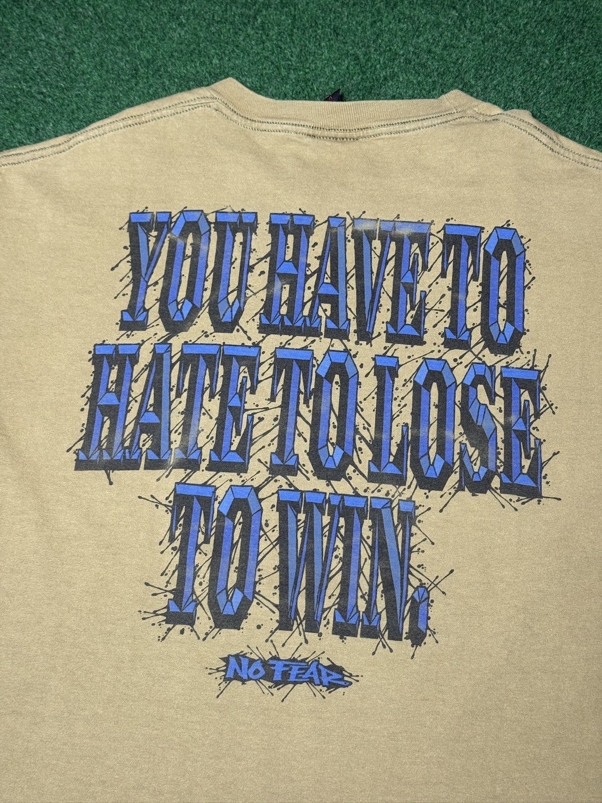 No Fear No Fear You Have To Hate To Lose To Win Vintage 90s T Shirt Size US XL / EU 56 / 4 - 2 Thumbnail
