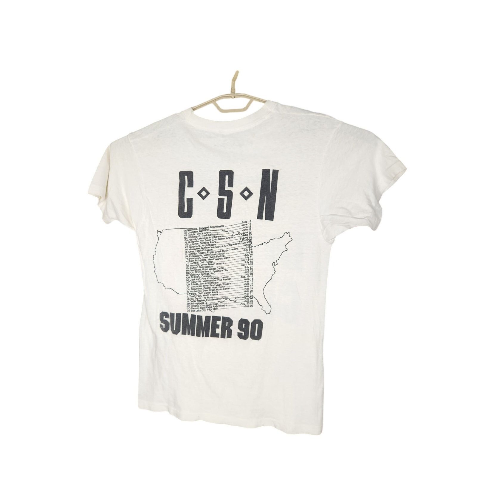 Other Vintage 1990 Crosby, Stills, and Nash Tour T Men's large Size US L / EU 52-54 / 3 - 2 Thumbnail