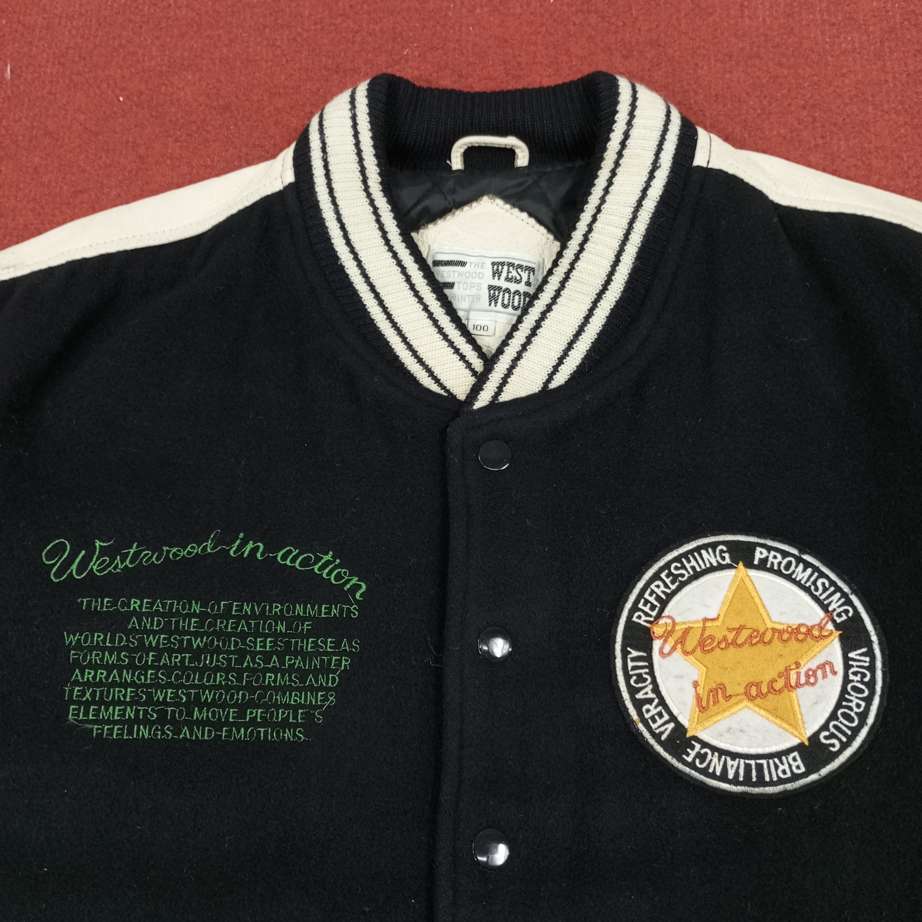 Vintage Westwood World Collection Clothes Varsity Jacket Size US XL / EU 56 / 4 - 4 Thumbnail