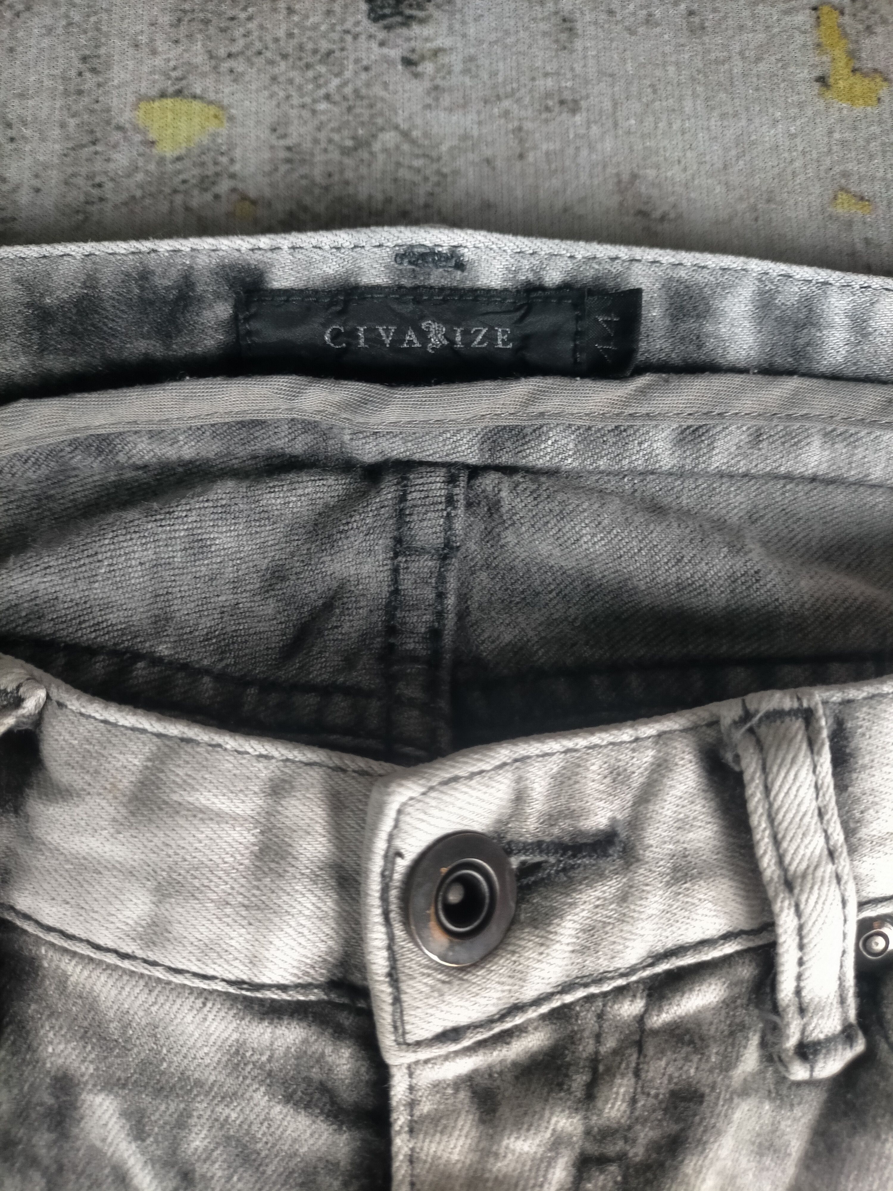 CIVARIZE Vintage 90s Civarize Acid Wash Skinny Jeans Size US 30 / EU 46 - 6 Thumbnail