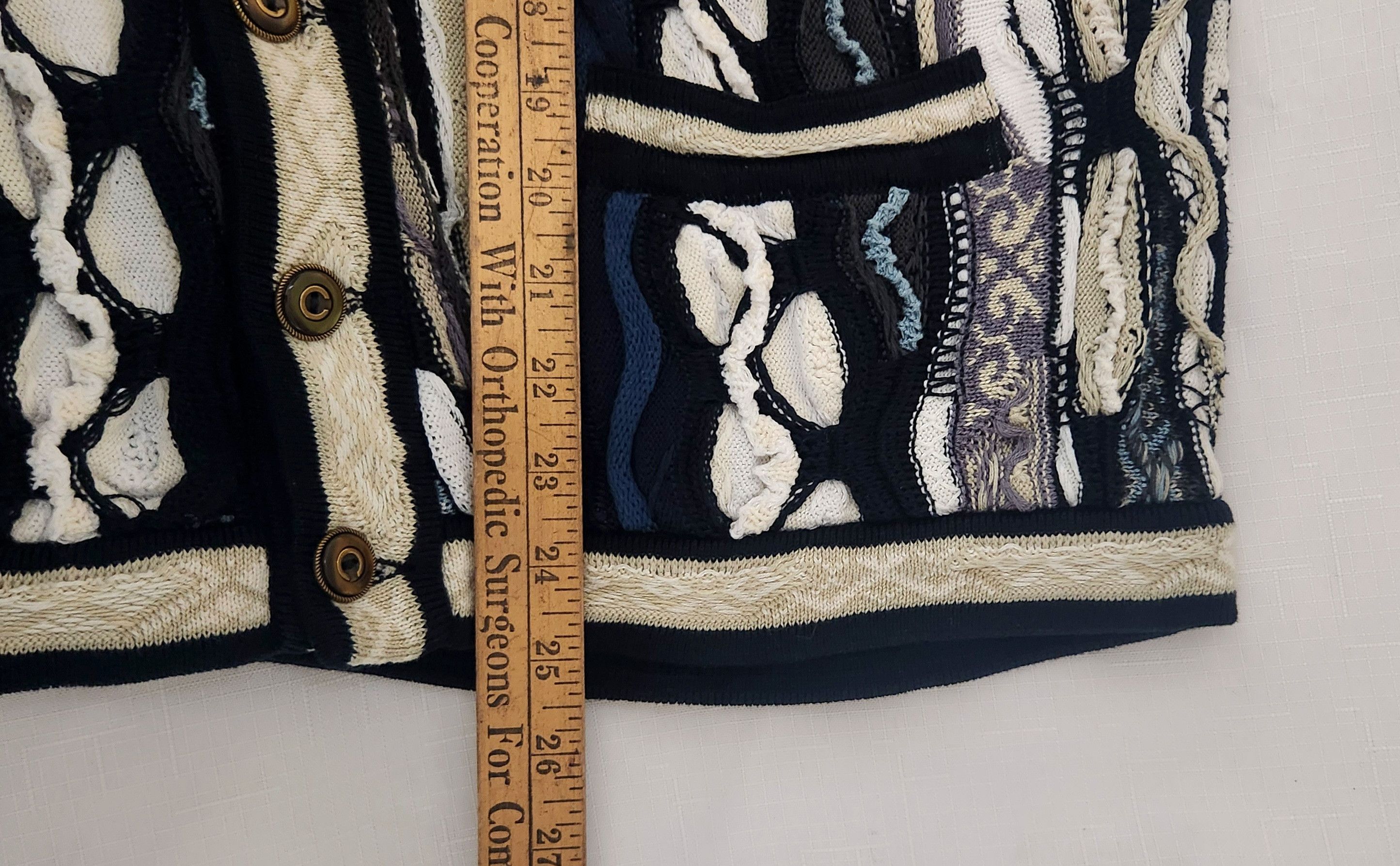 Coogi × Vintage Coogi Australia Cardigan Sweater Rare Vintage 3D dimensional Size US M / EU 48-50 / 2 - 14 Thumbnail