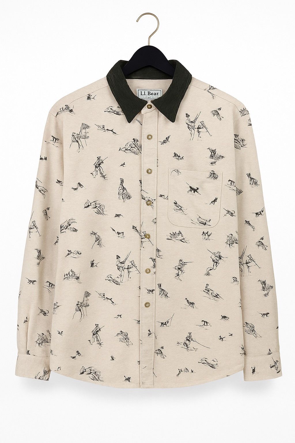 L.L. Bean L.L. Bean Outdoor Sportsman Shirt Hunting Print & Corduroy Size US L / EU 52-54 / 3 - 1 Thumbnail