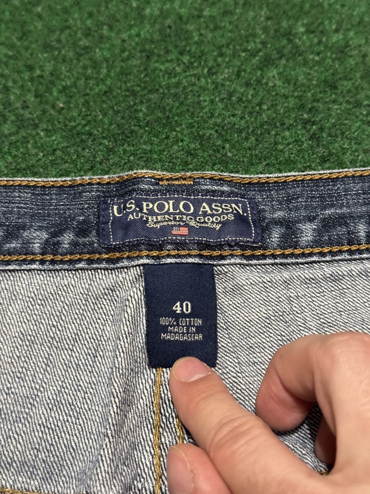 U.S. Polo Assn. Y2K Baggy Carpenter Jorts Skater Grunge Hip Hop Shorts Size US 40 / EU 56 - 4 Thumbnail