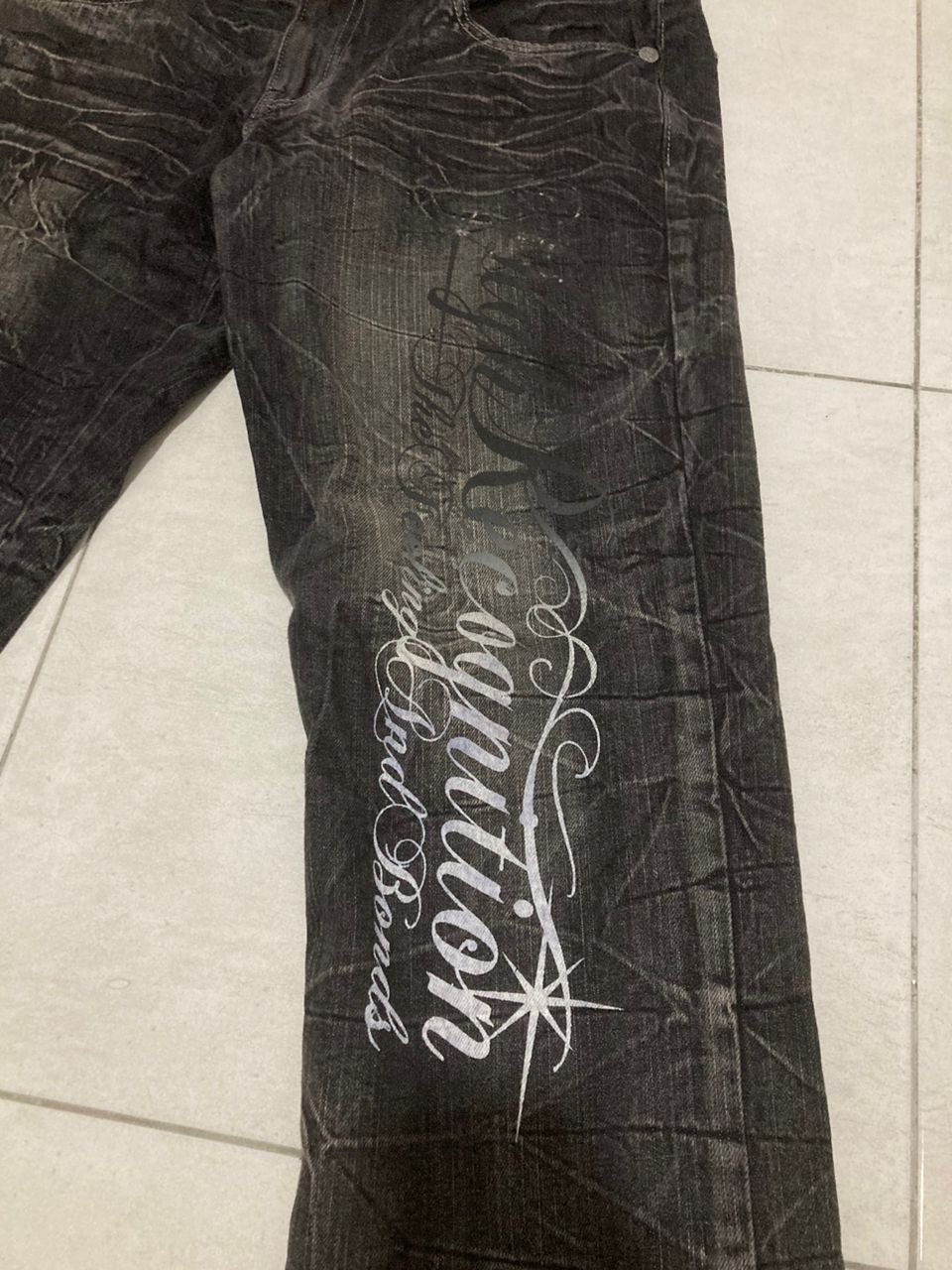 Hysteric Glamour rare Distressed Denim wild life vintage Size US 33 - 10 Thumbnail