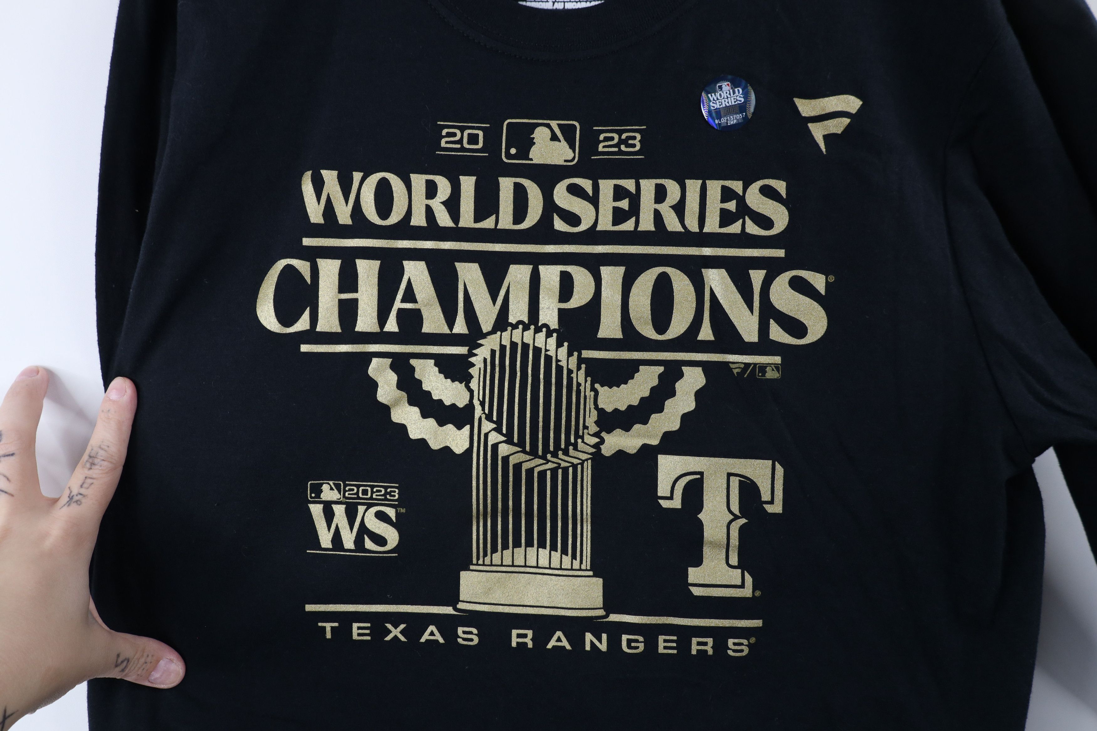 Vintage New Fanatics Series Champs Texas Rangers Long Sleeve T-Shirt Size US M / EU 48-50 / 2 - 4 Thumbnail