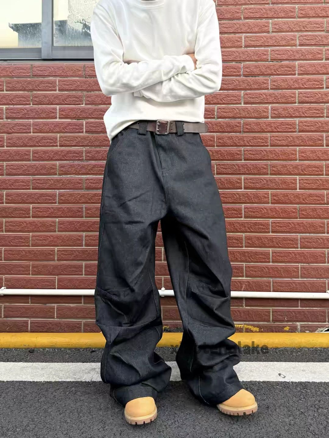 Japanese Brand xtl Balenciaga rickowens style flared denim wide jeans Size US 36 / EU 52 - 3 Thumbnail