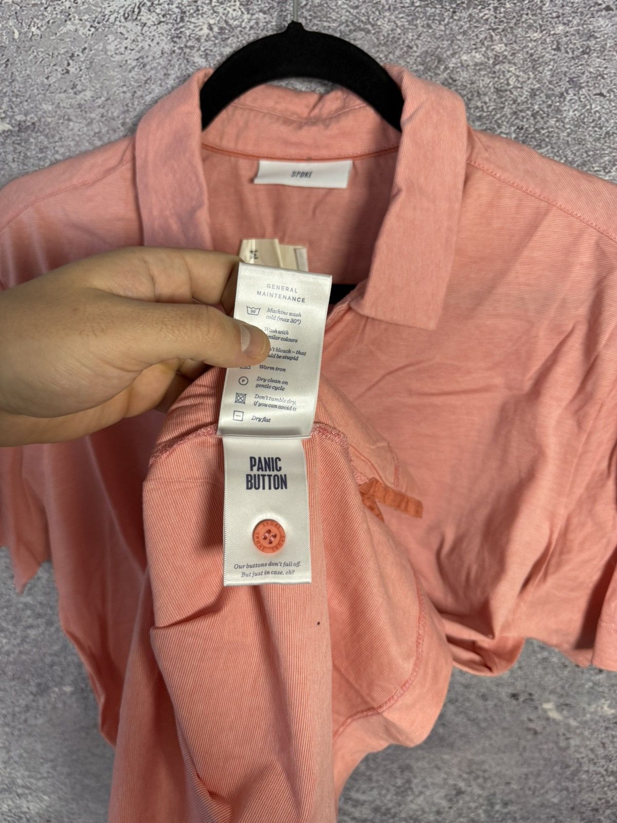 SPOKE Spoke London Polo Shirt Mens Rose Collar Stripes M size Size US M / EU 48-50 / 2 - 10 Thumbnail