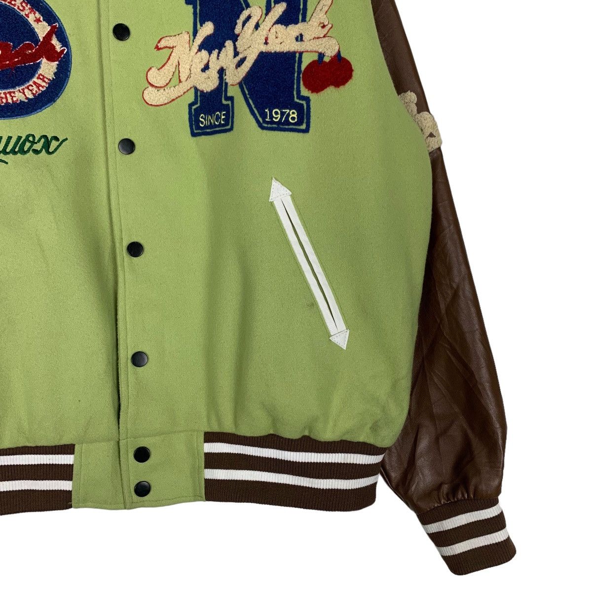 Japanese Brand DLEEPY TOWN Varsity Jacket #0684-C31 Size US L / EU 52-54 / 3 - 6 Thumbnail