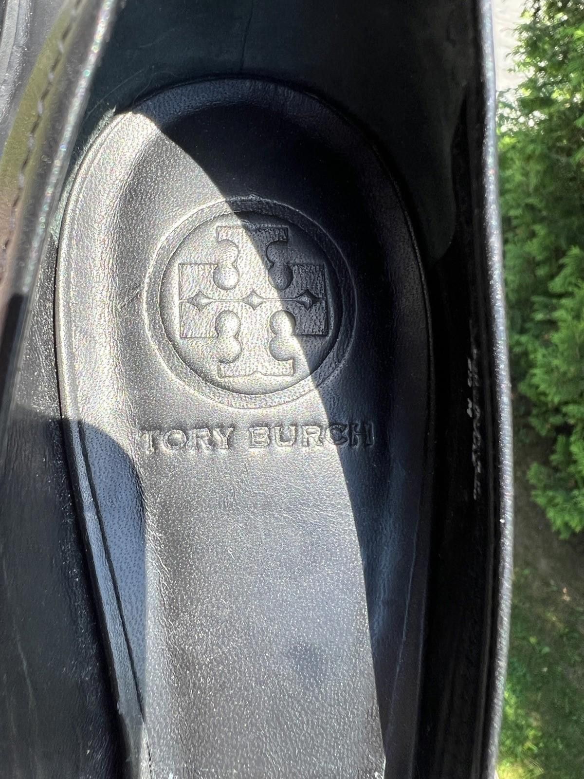 Tory Burch Tory Burch LEANNE Lug Pumps Black Leather Y2K Preppy Sz 8.5 Size US 8.5 / IT 38.5 - 9 Thumbnail