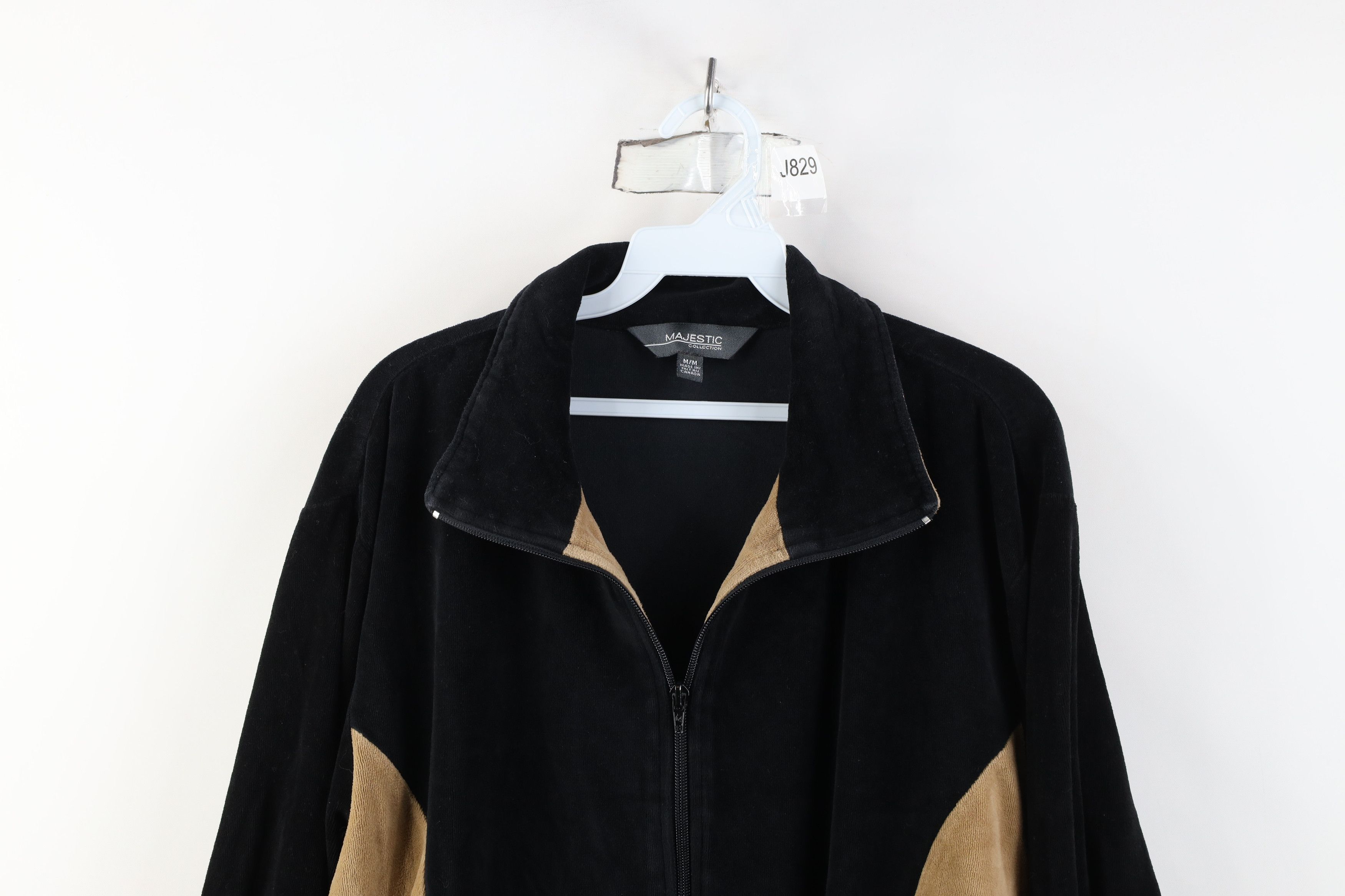 Vintage Vintage Y2K Streetwear Block Velour Track Jacket Mafia Mob Size US M / EU 48-50 / 2 - 2 Thumbnail