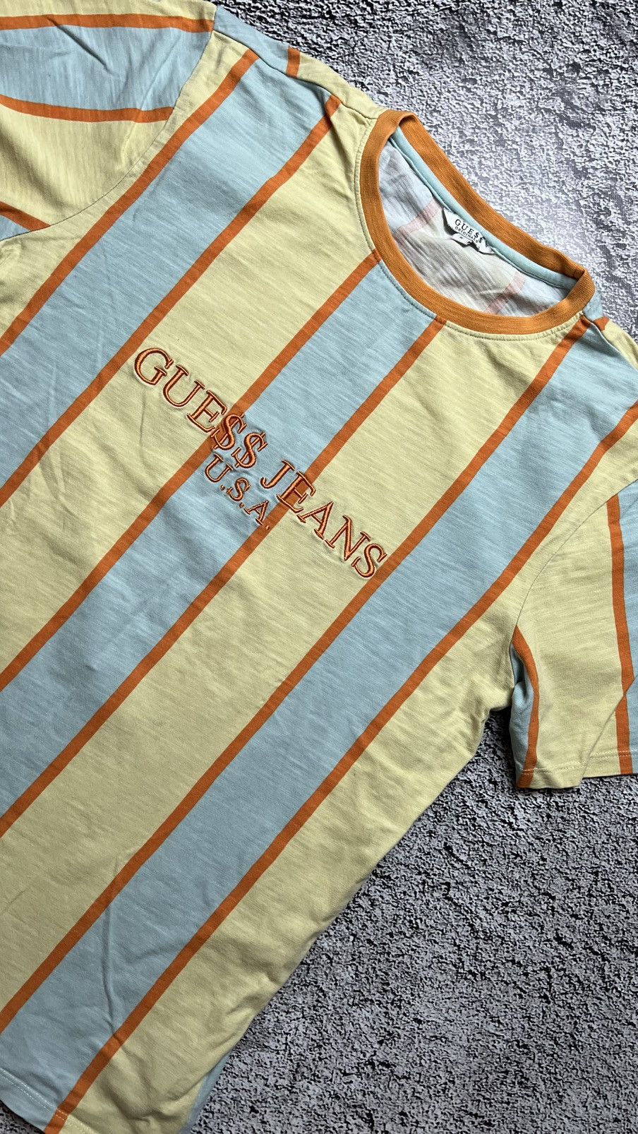 A$AP Rocky × Guess Guess x Asap Rocky Gue$$ x VSVP striped tee embriodered Size US S / EU 44-46 / 1 - 2 Thumbnail